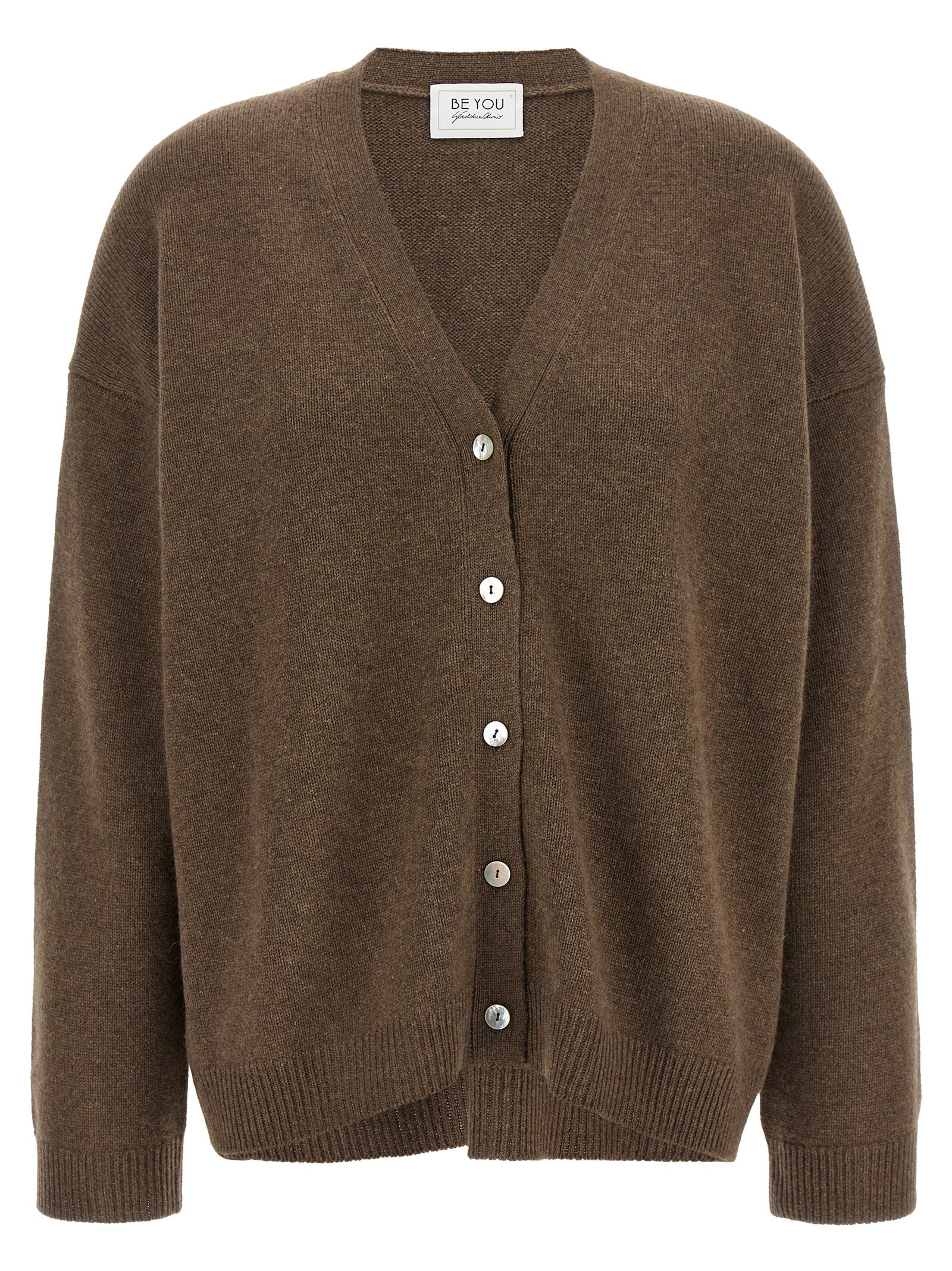 BE YOU Brown Cashmere Cardigan