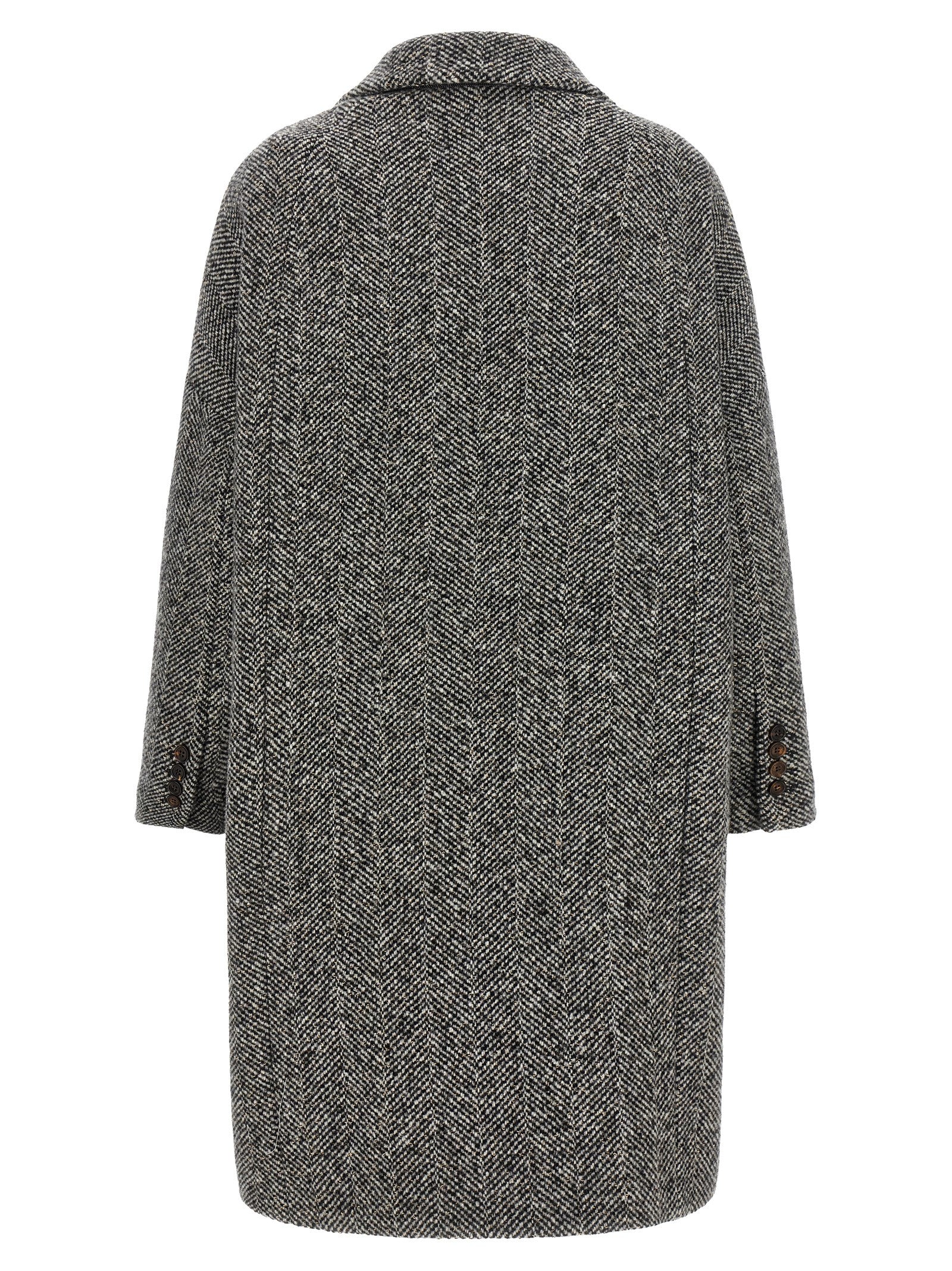 Brunello Cucinelli Gray Virgin Wool Coat