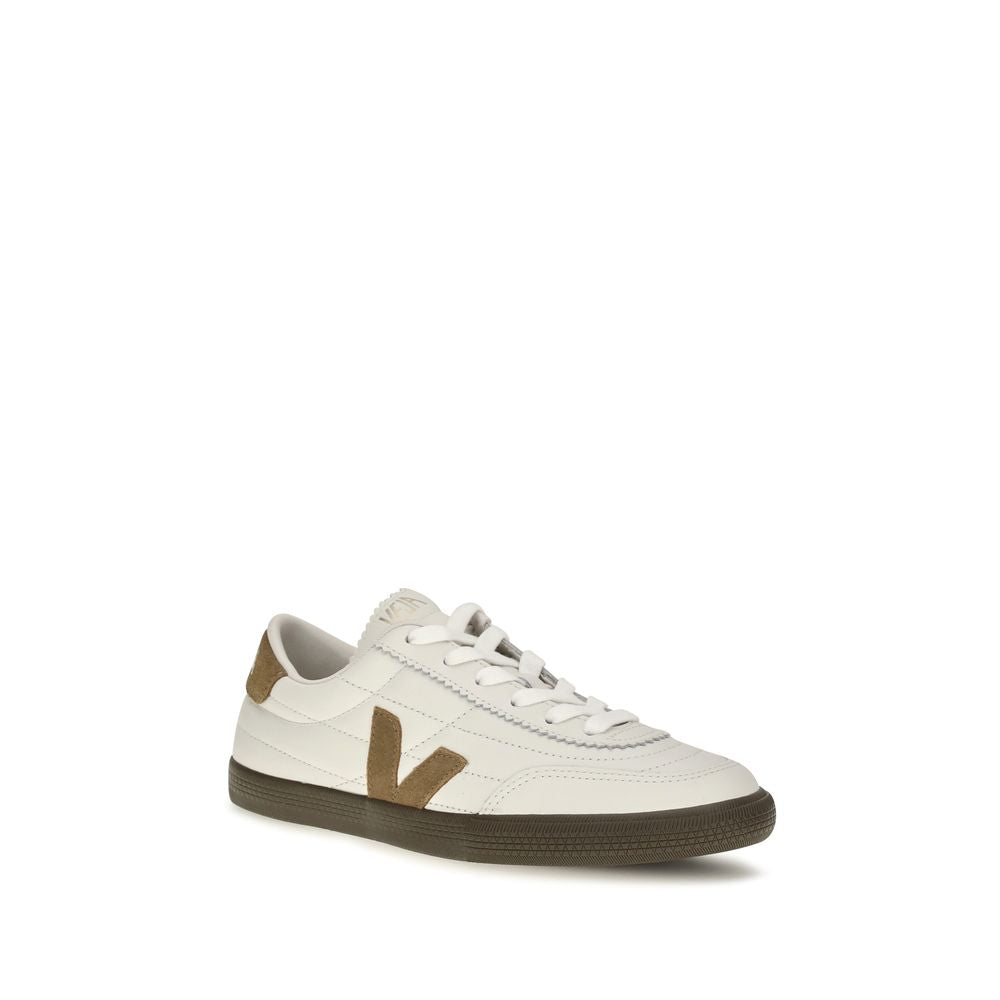 Veja White Calf Leather Bos Taurus Low Top Sneakers