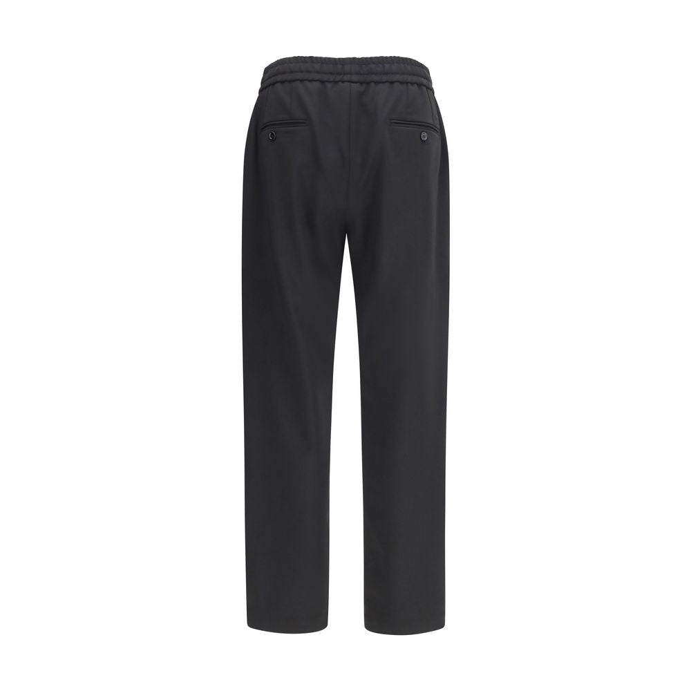 Dolce & Gabbana Black Wool Oves Aries Joggers (Workout Pants)