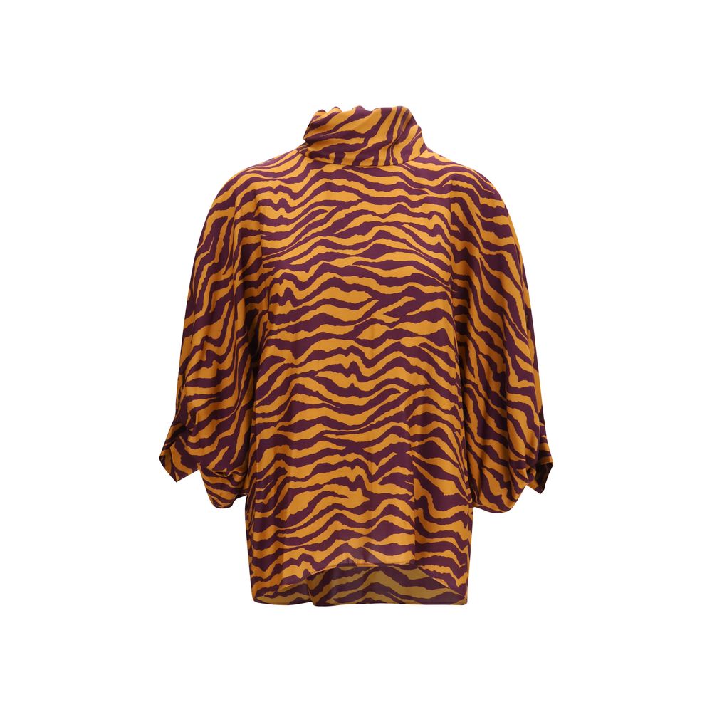 Kristina Ti Orange Viscose Blouse
