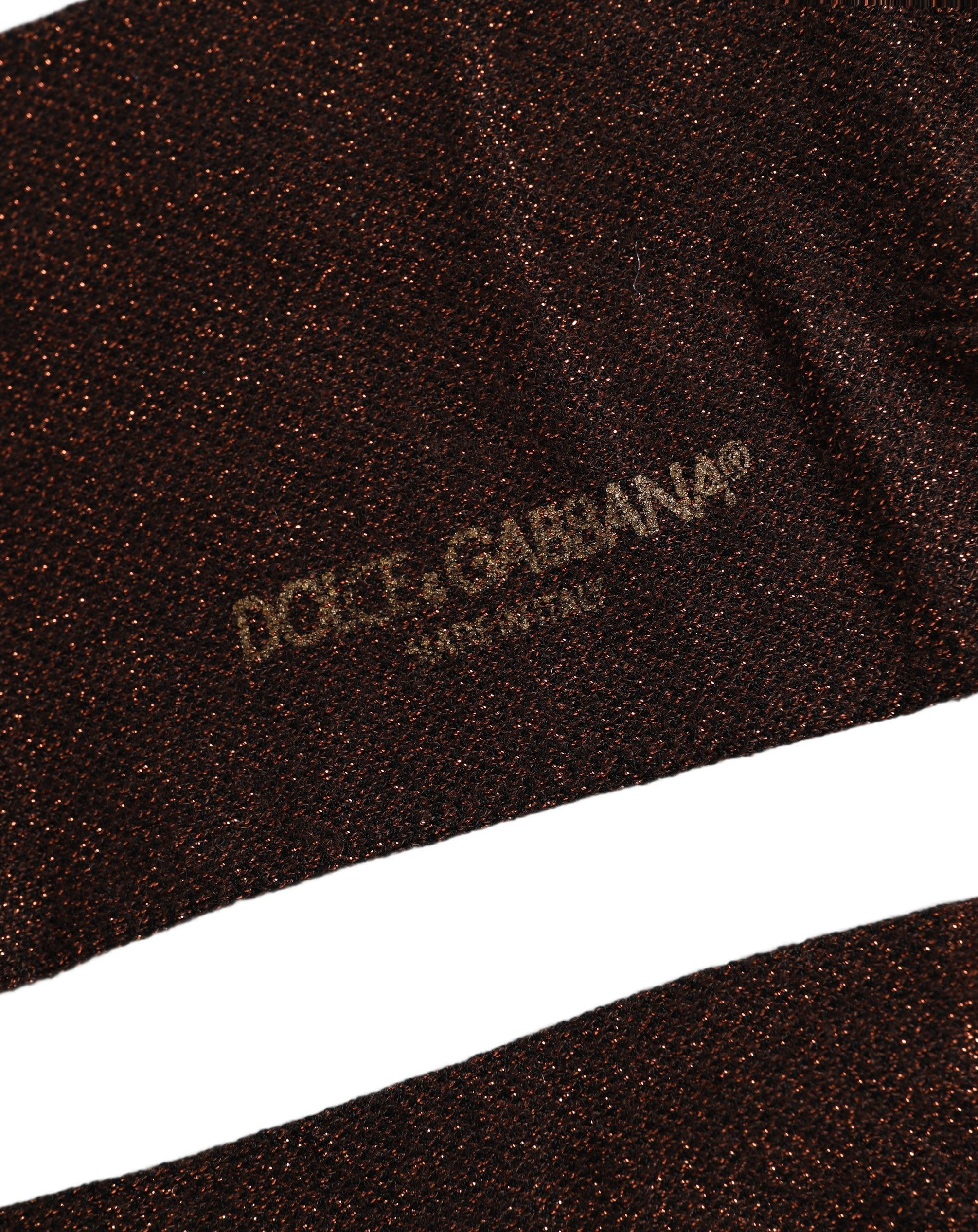 Dolce & Gabbana Men Brown Viscose Over The Calf Accessory Socks