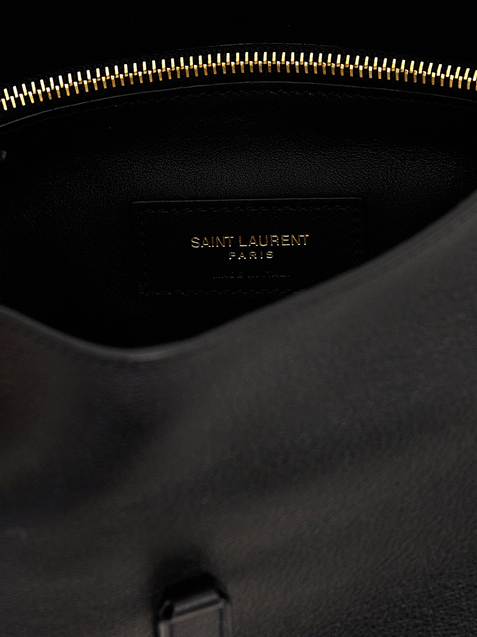 Saint Laurent Black Calfskin Shoulder Bag