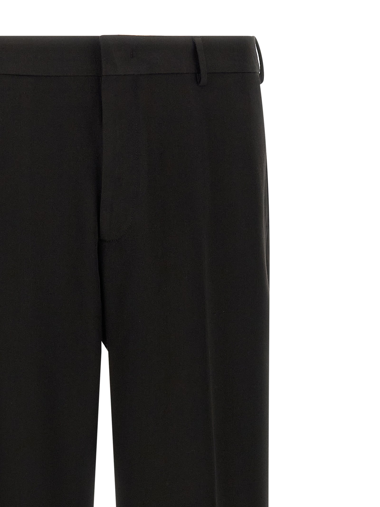 CELLAR DOOR Black Polyester Dress Pants