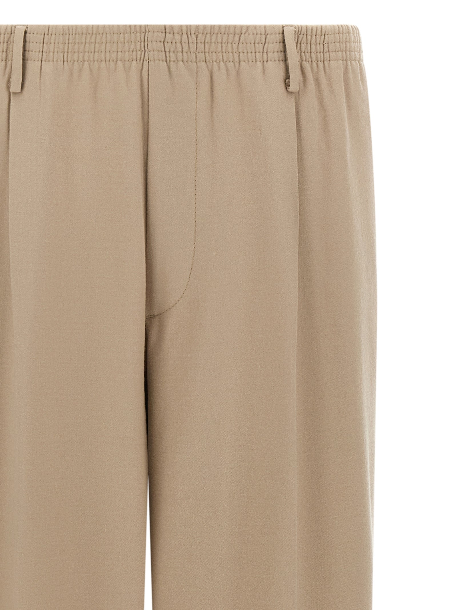 CELLAR DOOR Beige Virgin Wool Casual Pants