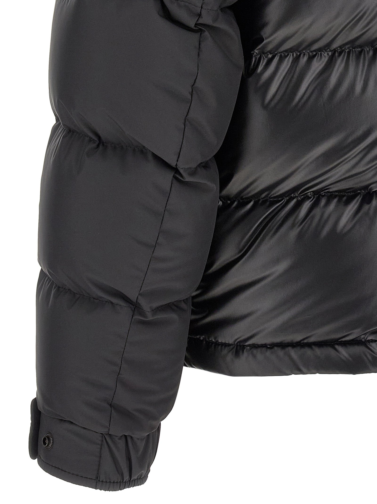 Moncler Black Polyester Full-Length Jacket