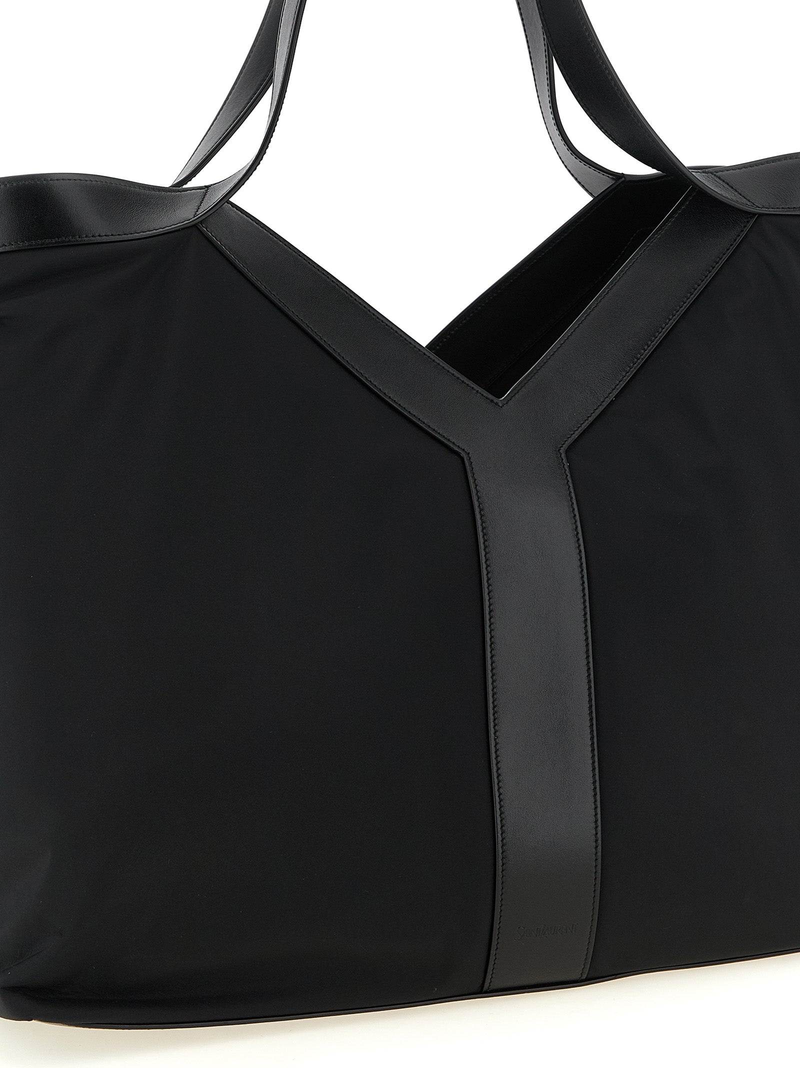 Saint Laurent Black Calfskin Tote Bag