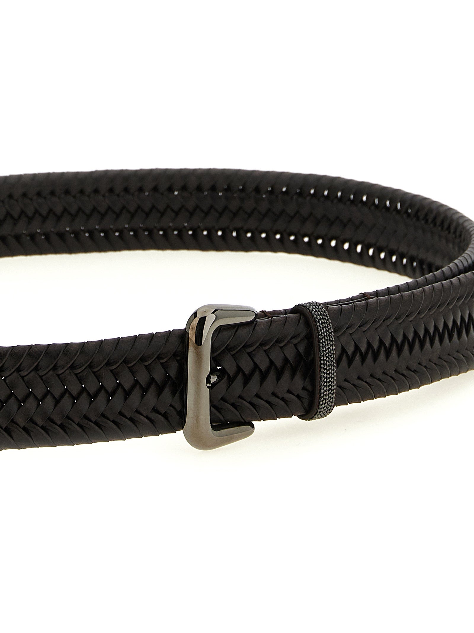 Brunello Cucinelli Brown Leather Regular Belt