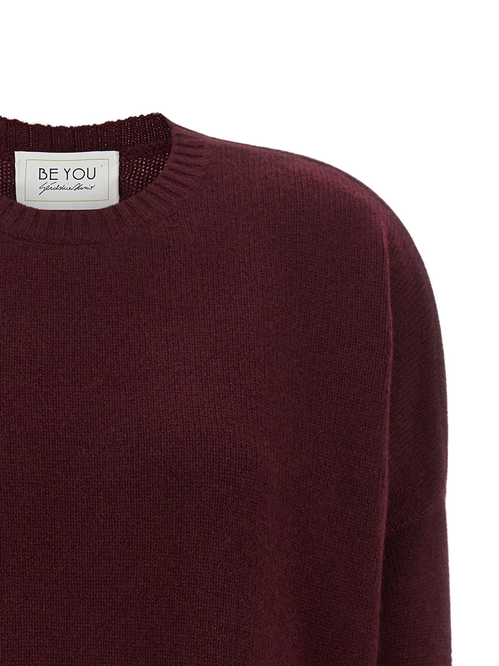 BE YOU Bordeaux Cashmere Cardigan