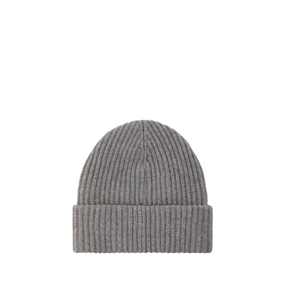 Ganni Gray Wool Oves Aries Beanie