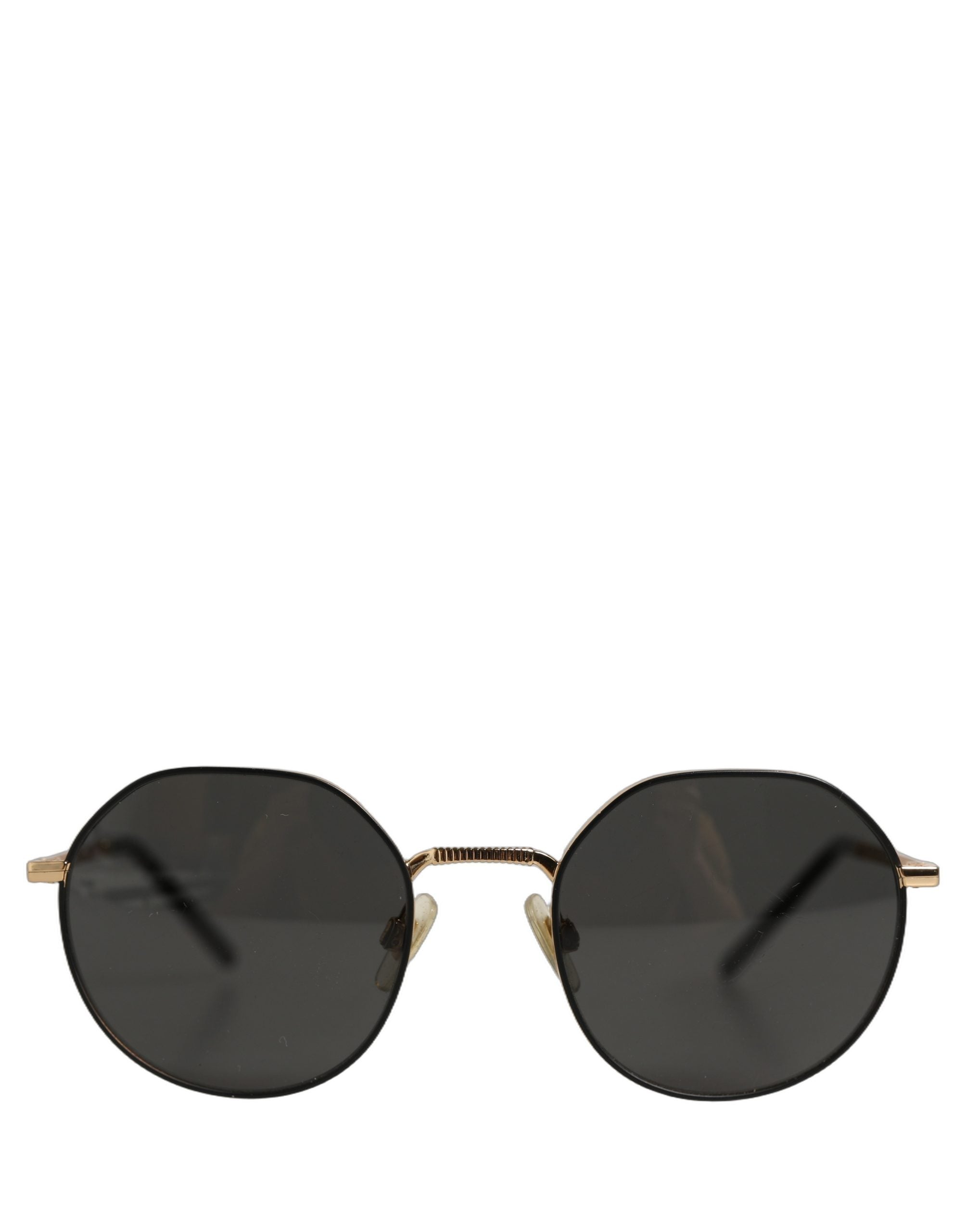 Dolce & Gabbana Gold Toned Metal Frame DG2286 Round Eyewear Sunglasses