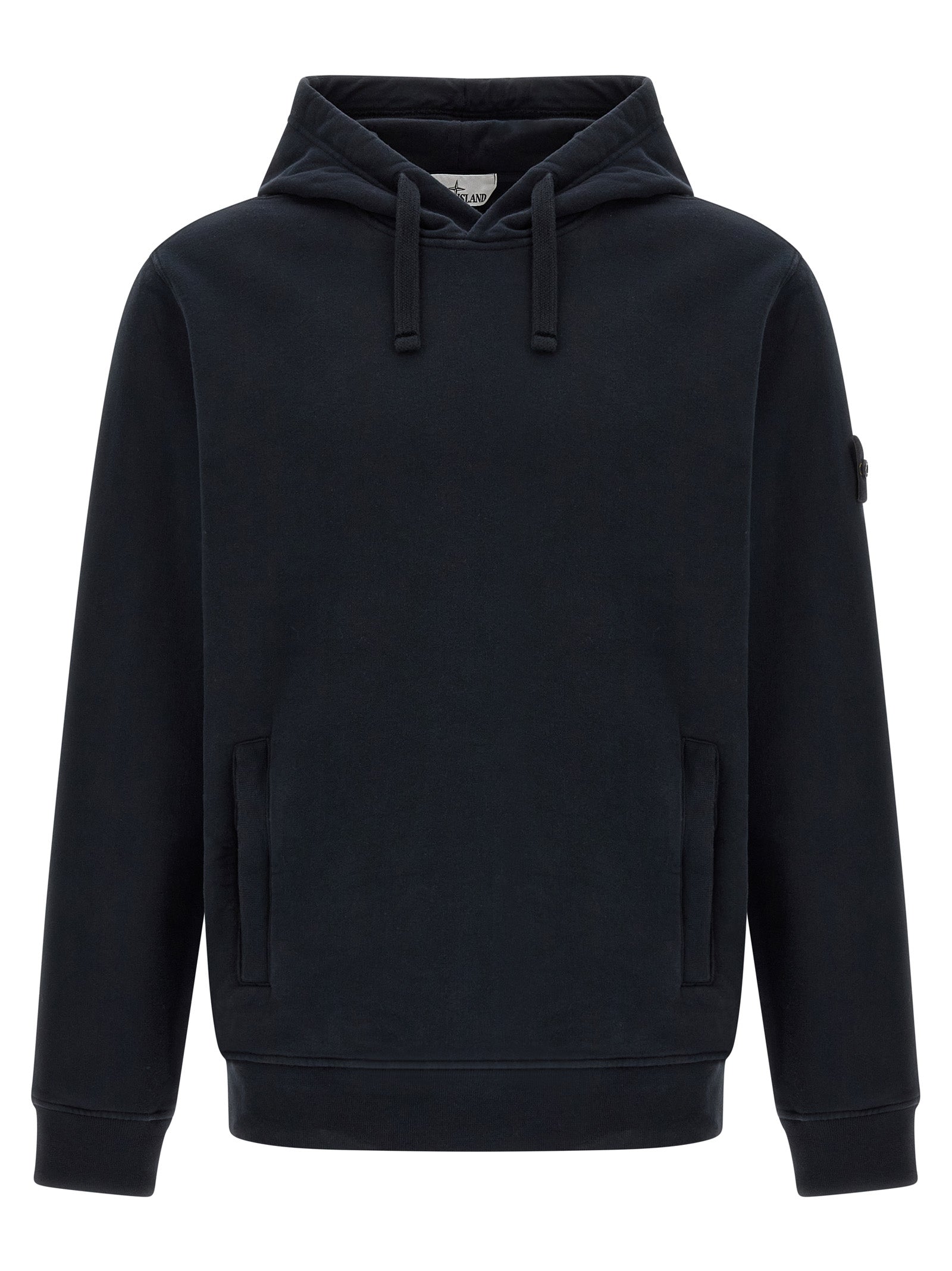 Stone Island Blue Cotton Sweatshirt