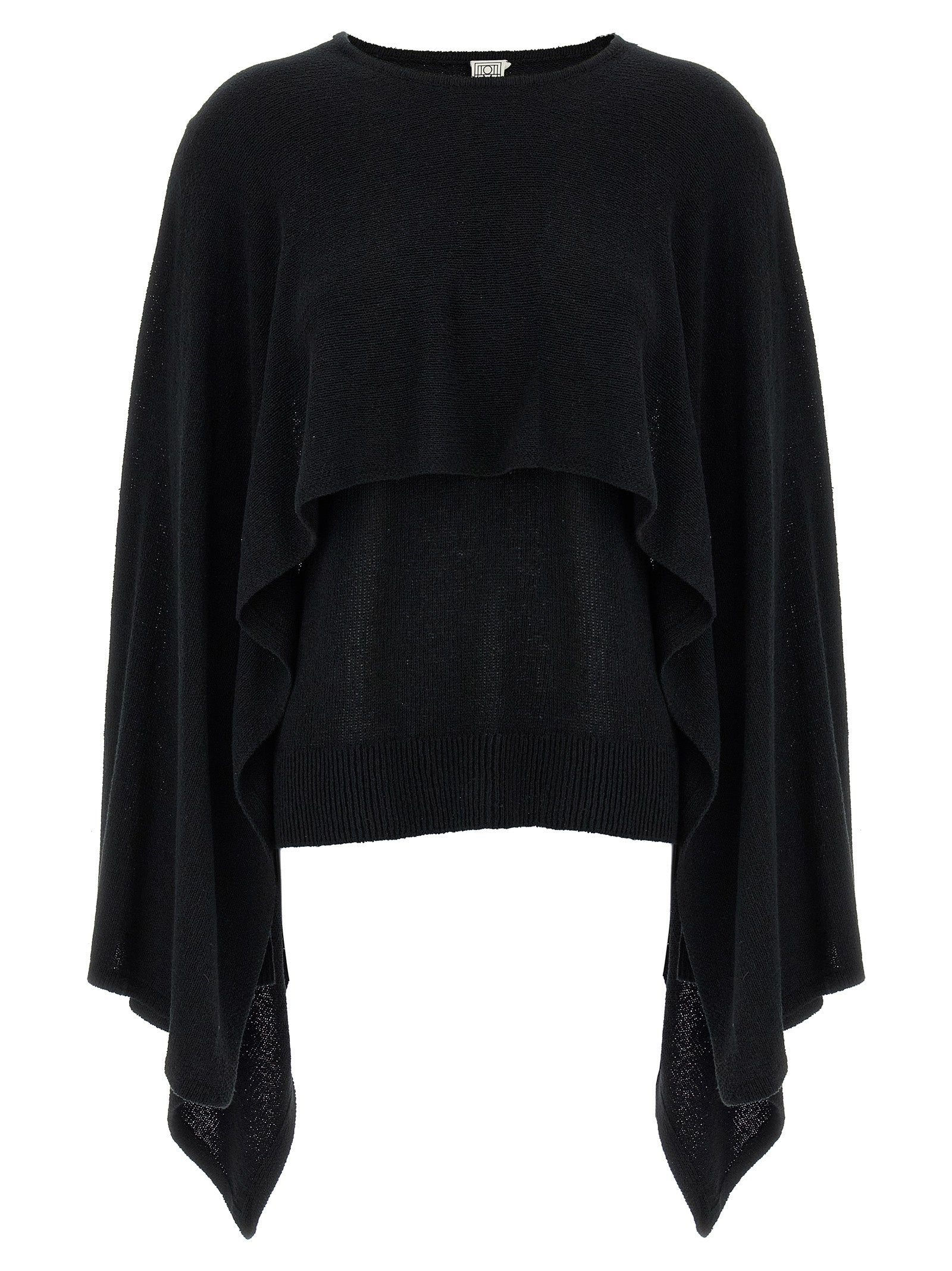 TOTEME Black Silk Cardigan