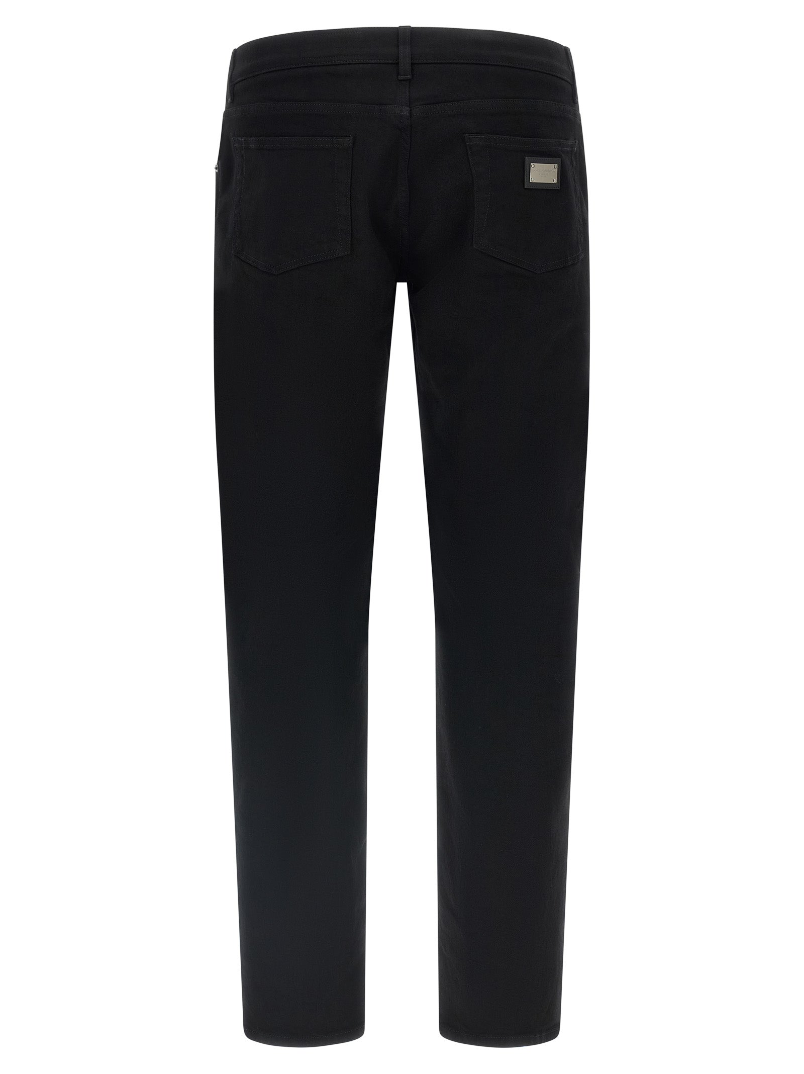 Dolce & Gabbana Black Cotton Slim Fit Jeans
