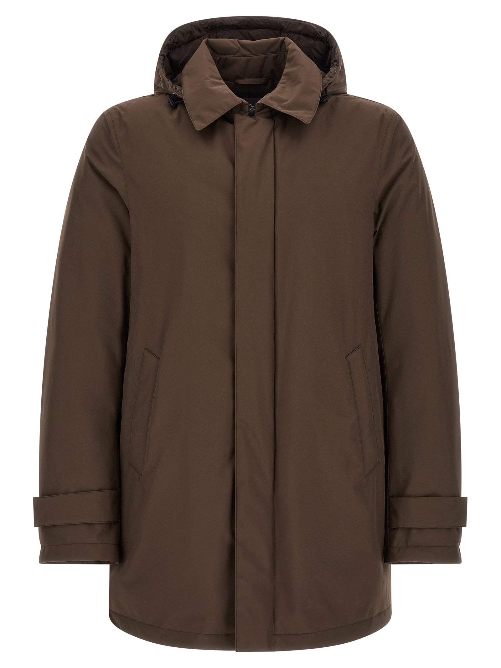 Herno Brown Polyester Parka