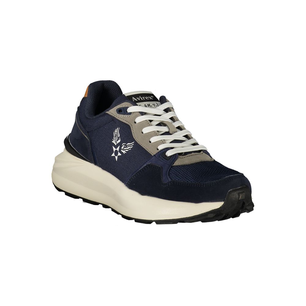 Avirex Blue Polyurethane Men's Sneaker