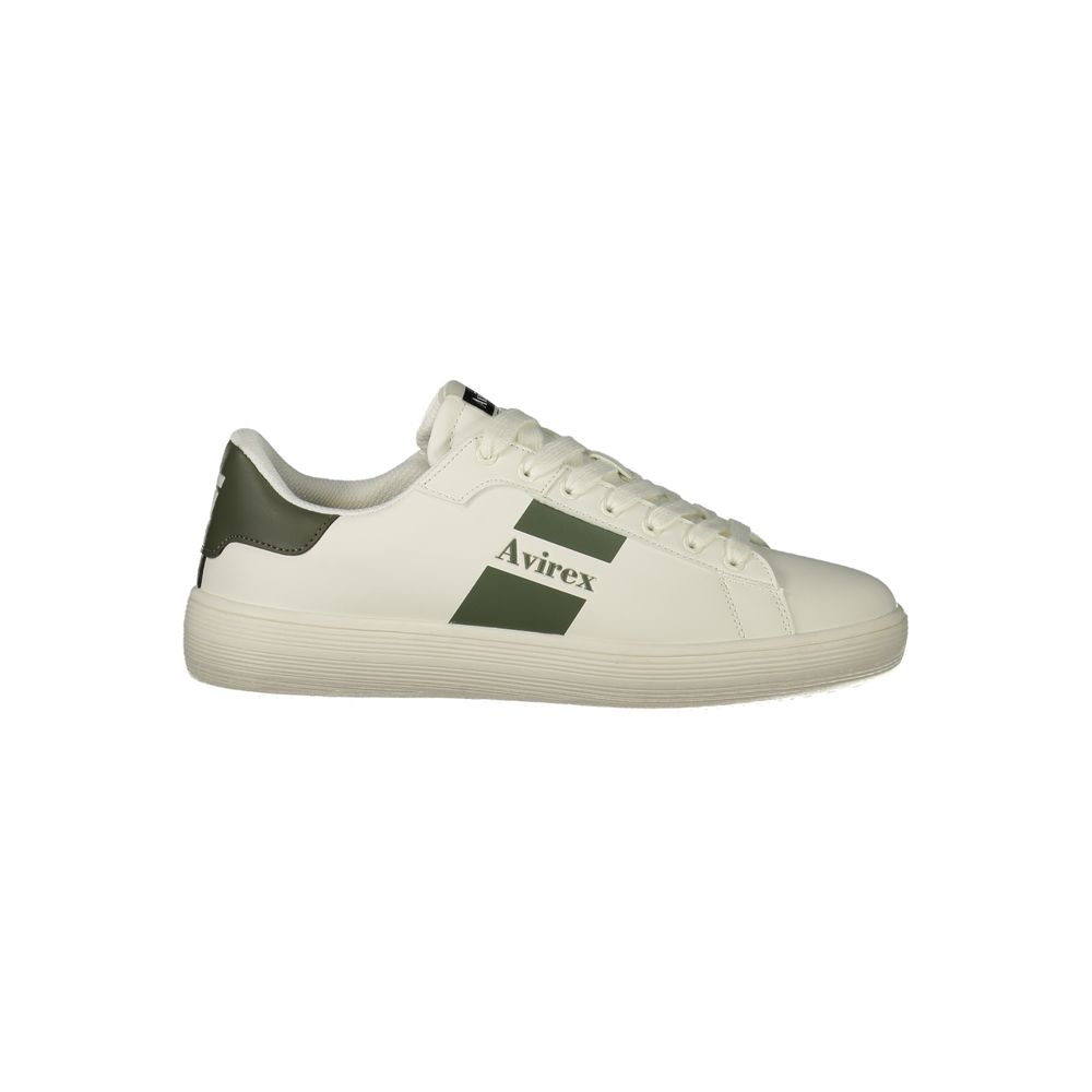 Avirex White Polyurethane Men's Sneaker
