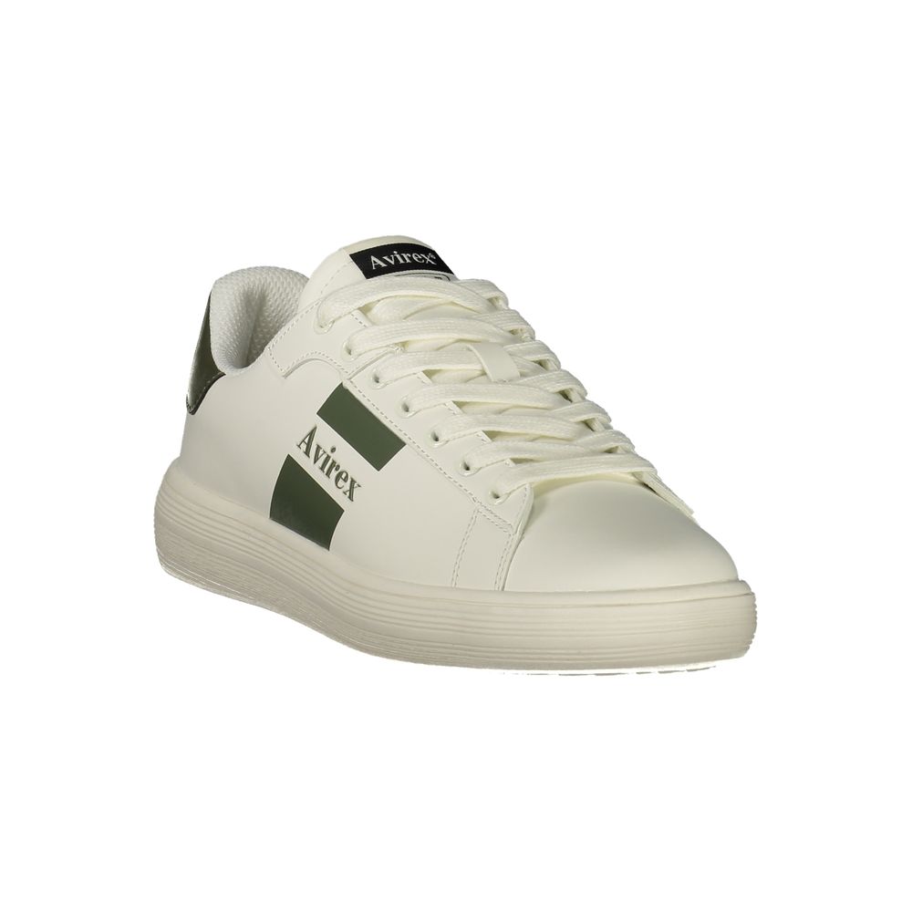 Avirex White Polyurethane Men's Sneaker