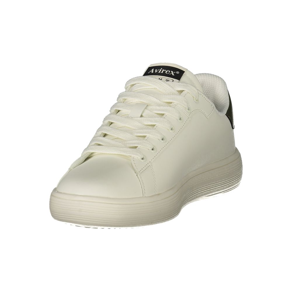 Avirex White Polyurethane Men's Sneaker