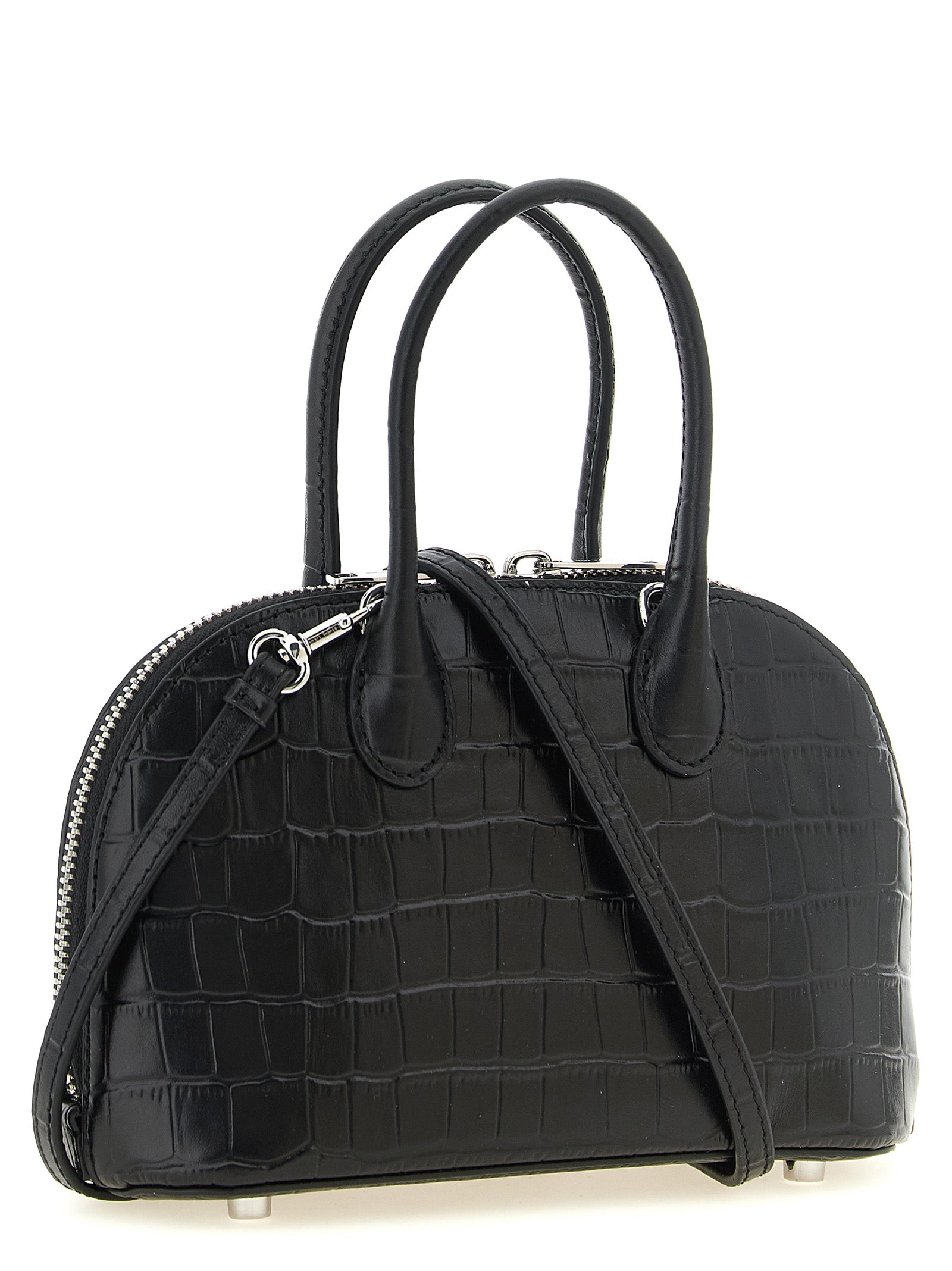 Self-Portrait Black Cowhide Handbag