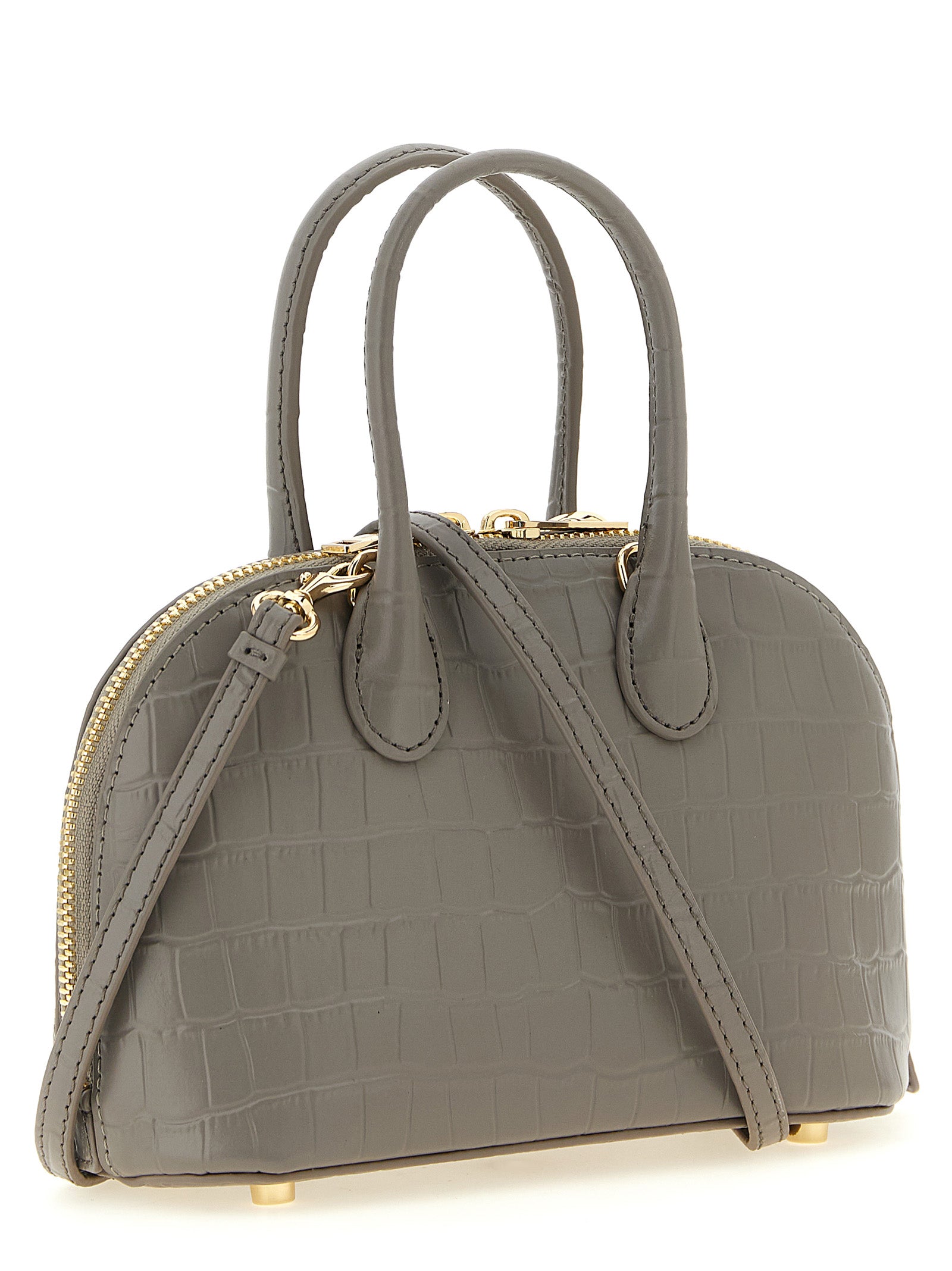 Self-Portrait Gray Cowhide Handbag