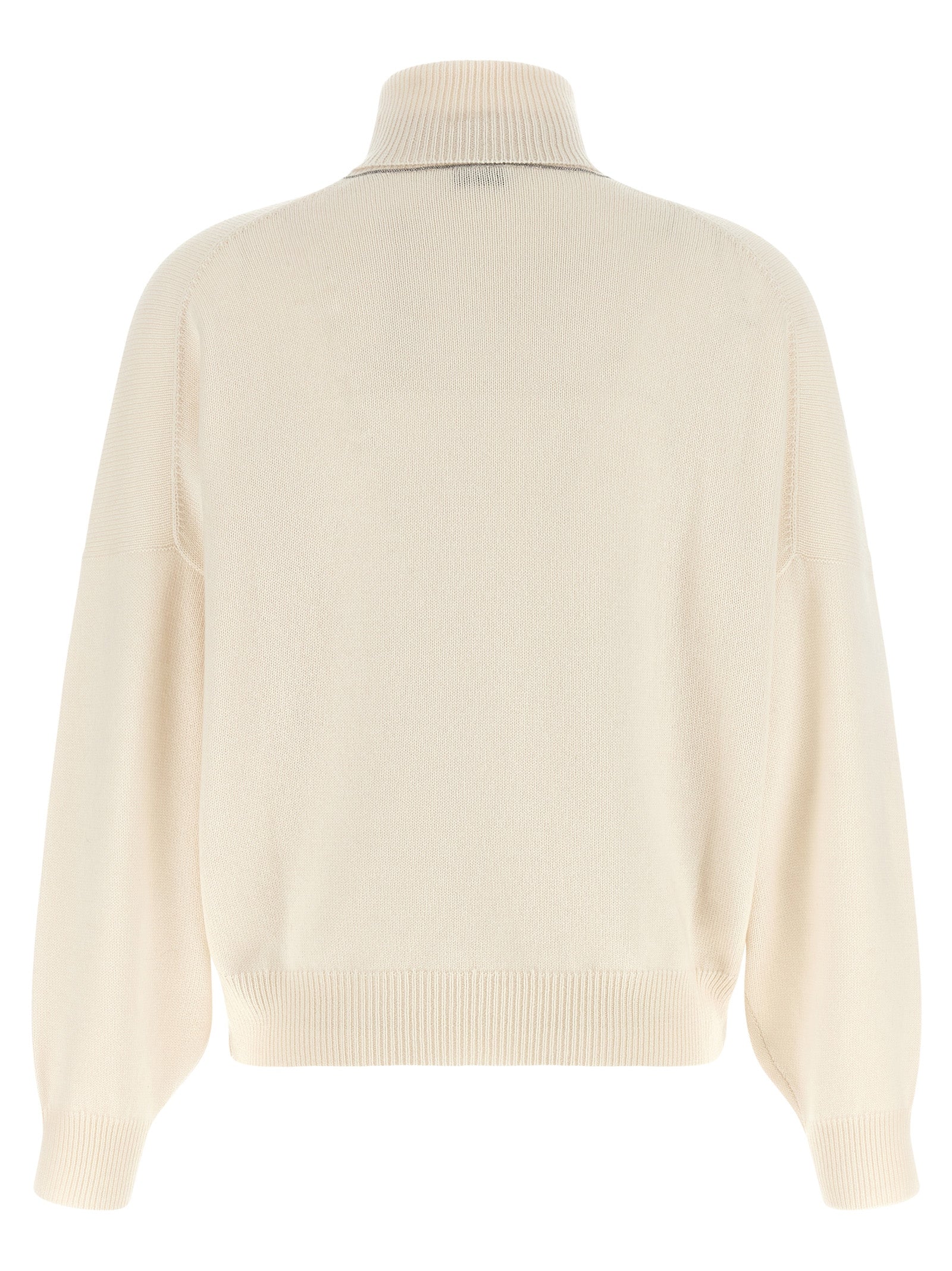 Brunello Cucinelli White Cashmere Cardigan