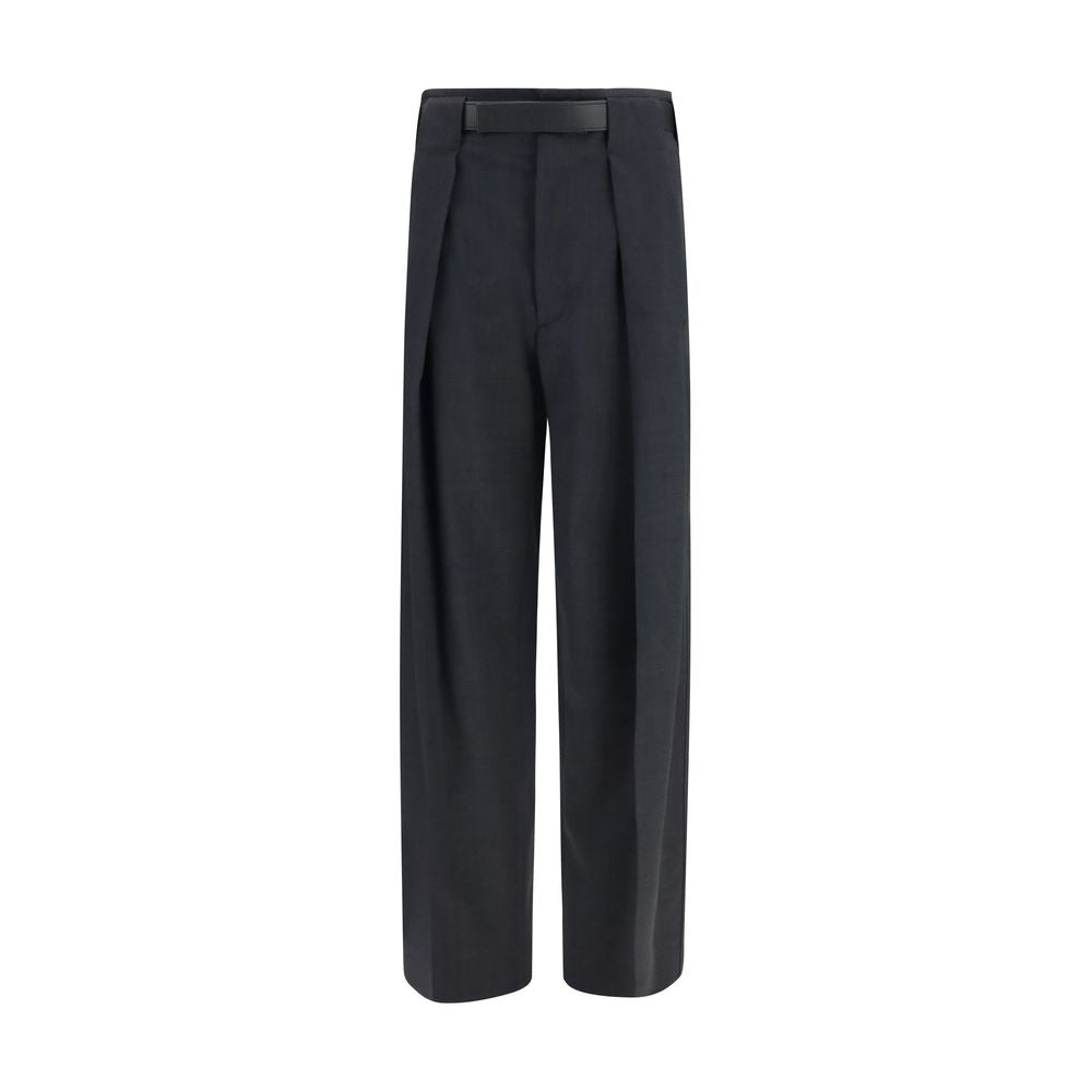 Darkpark Gray Polyester Dress Pants