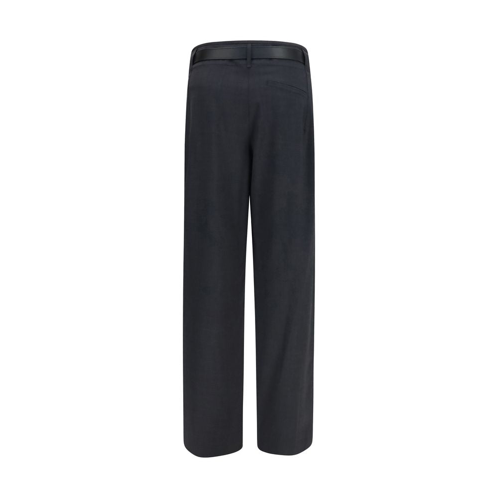 Darkpark Gray Polyester Dress Pants