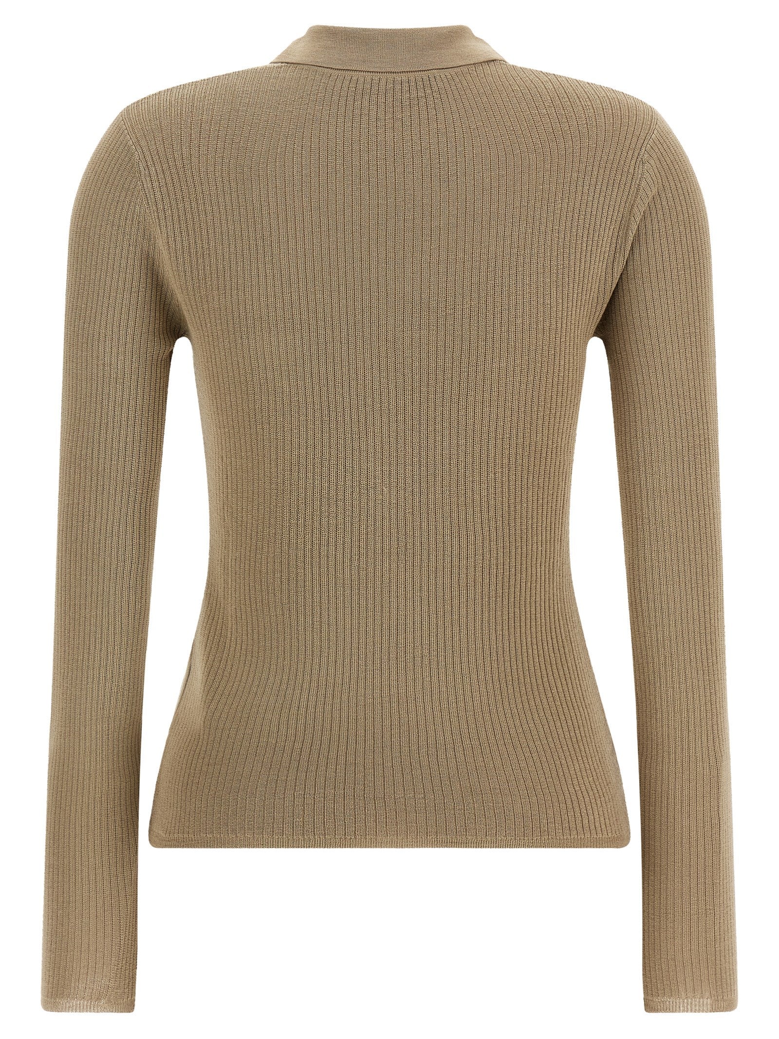 Max Mara Beige Silk Cardigan