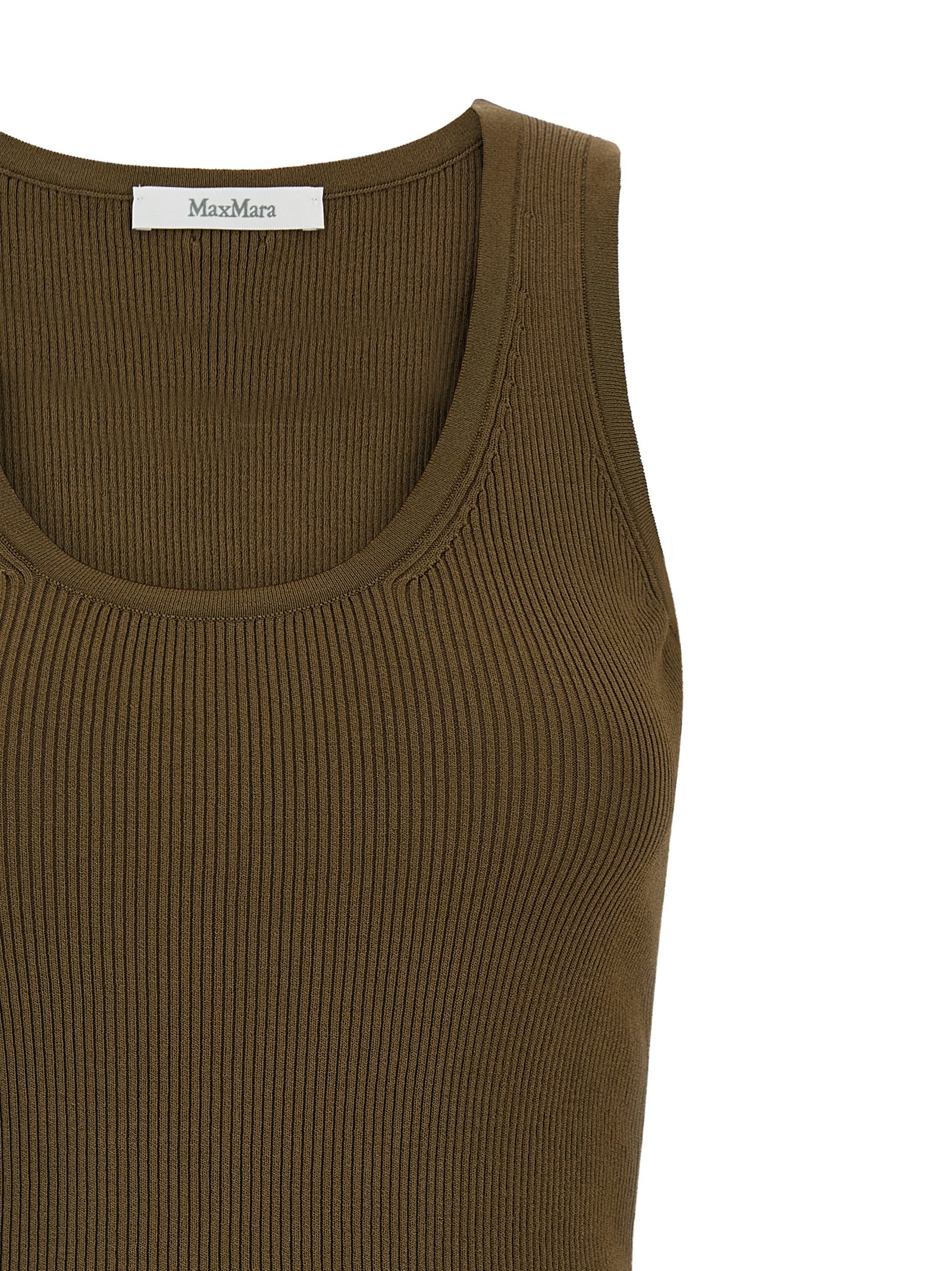 Max Mara Bicolor Viscose Sleeveles T-Shirt