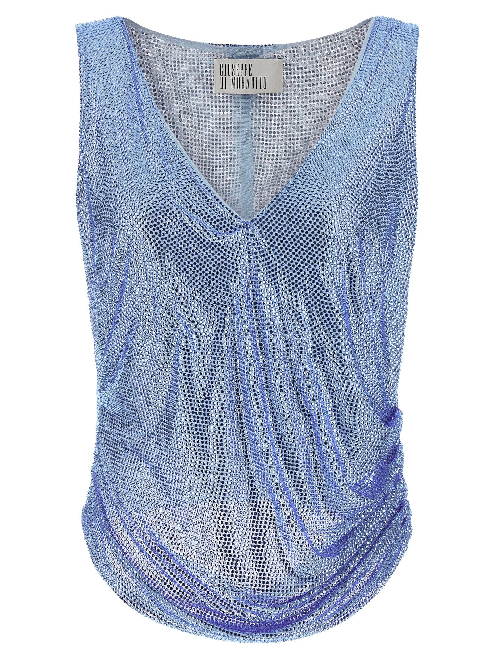 Giuseppe Di Morabito Blue Polyamide Tank Tops