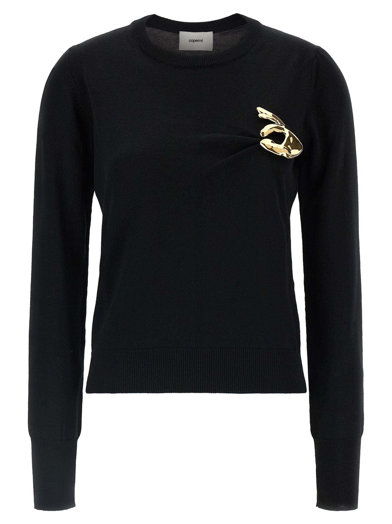 Coperni Black Virgin Wool Cardigan