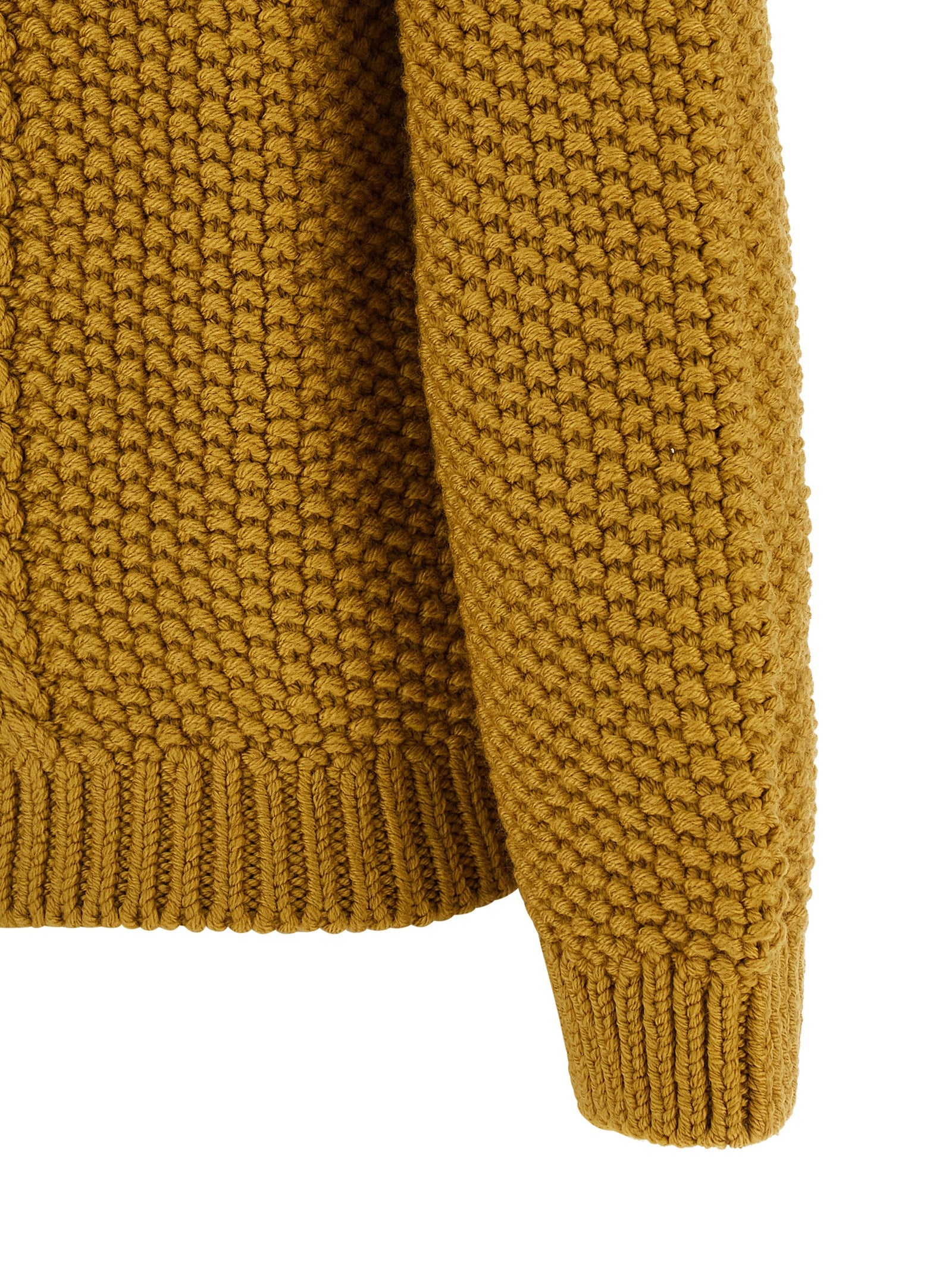 Saint Laurent Bicolor Wool Cardigan