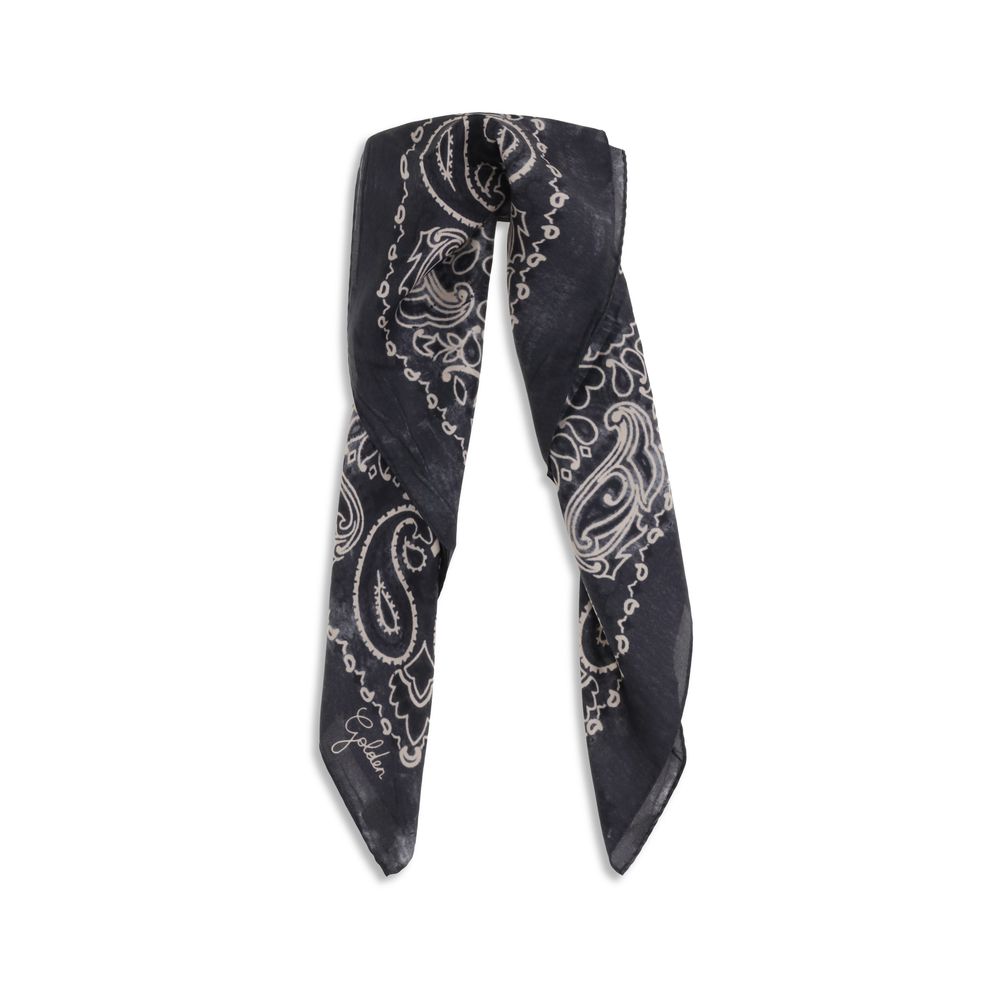Golden Goose Gray Silk Scarf