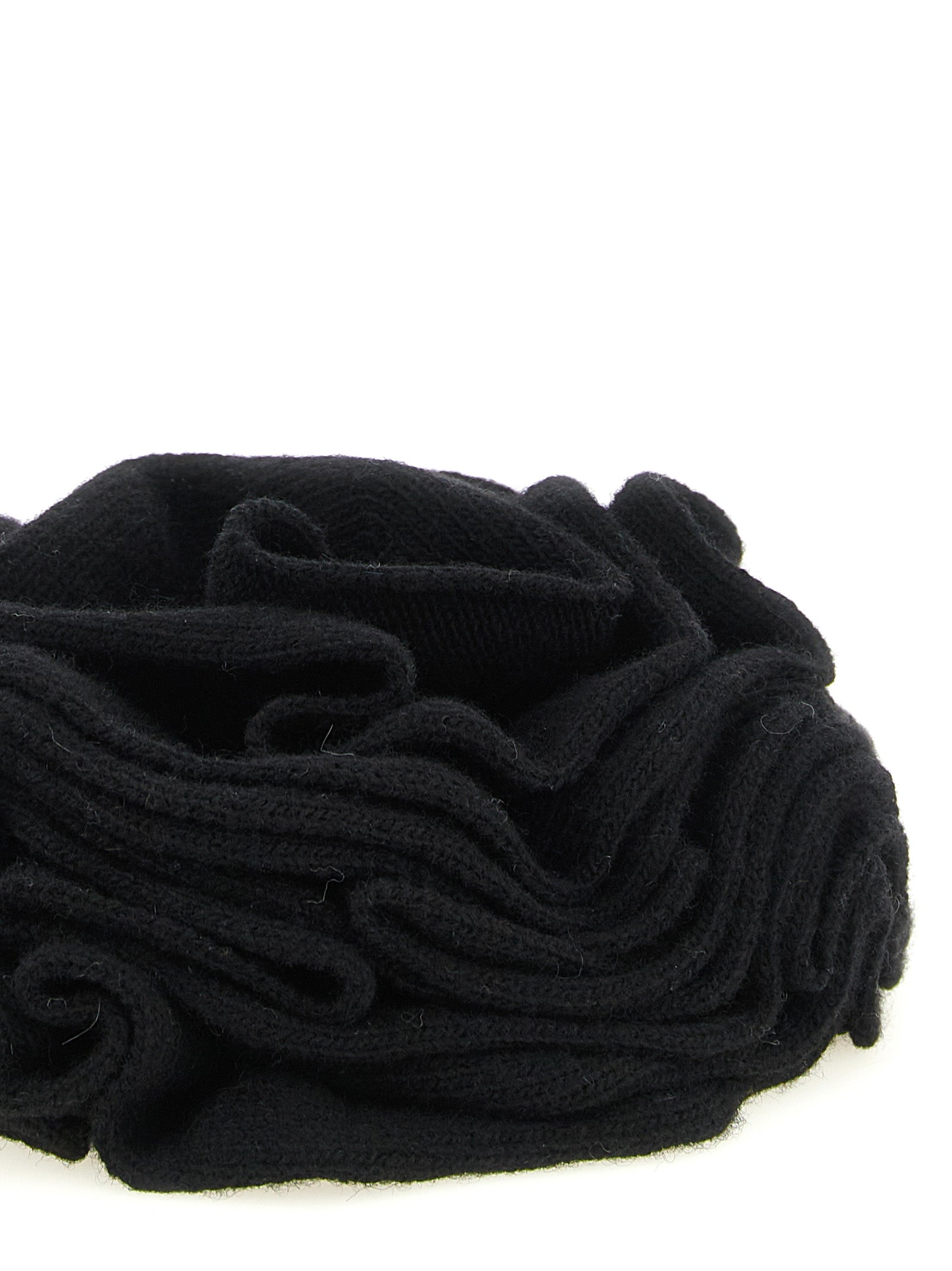 NUDE Black Wool Broch