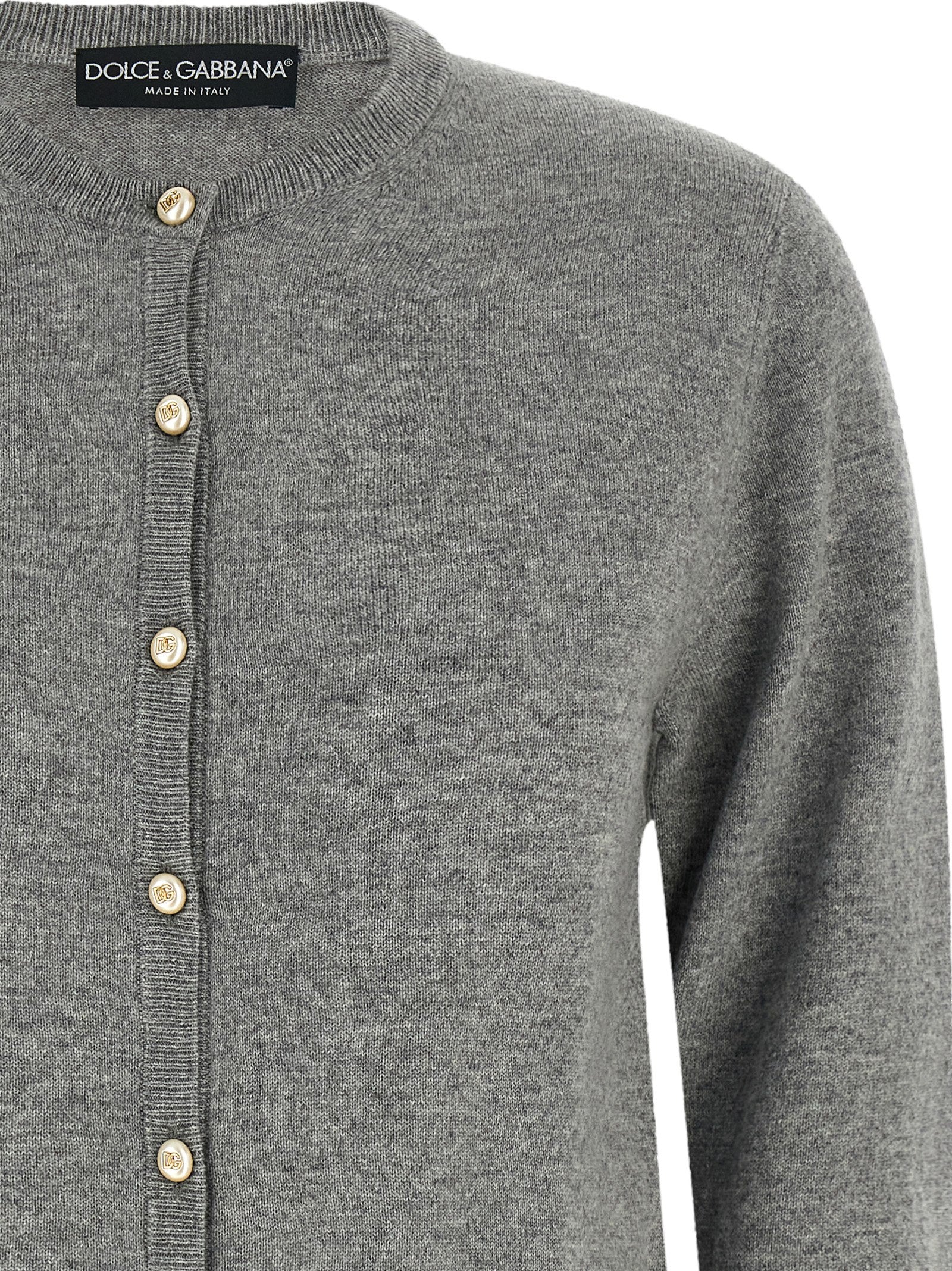 Dolce & Gabbana Gray Cashmere Cardigan