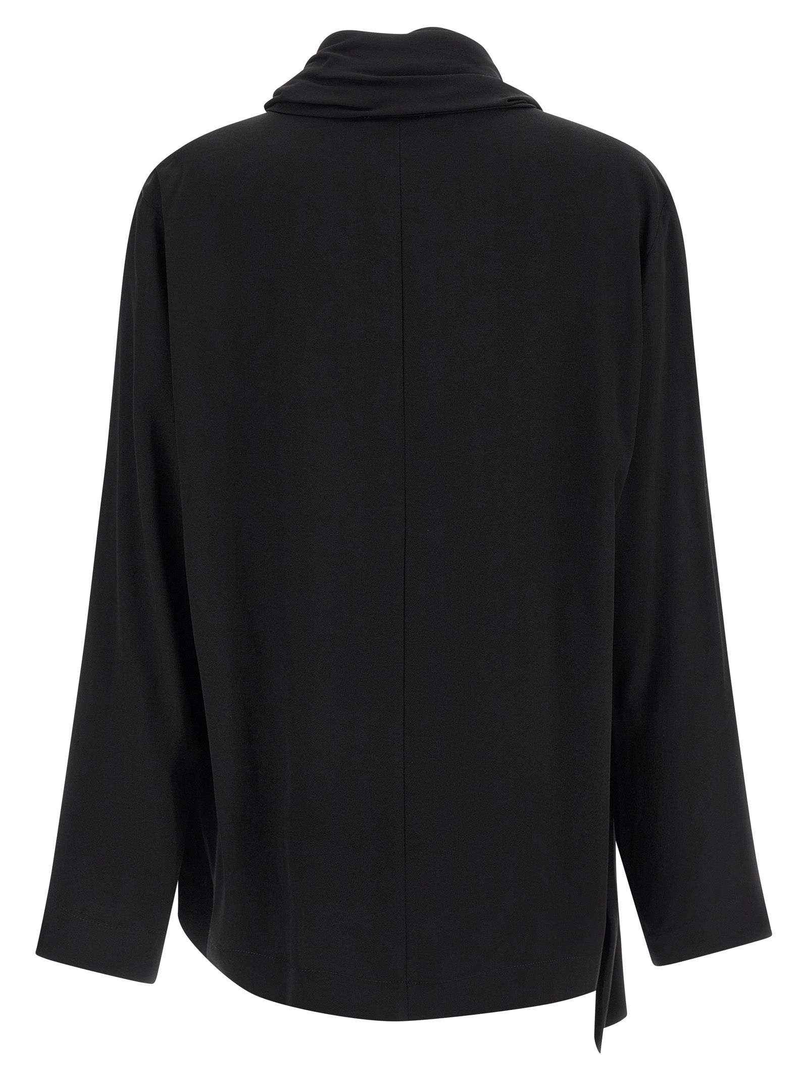 NUDE Black Viscose Blouse