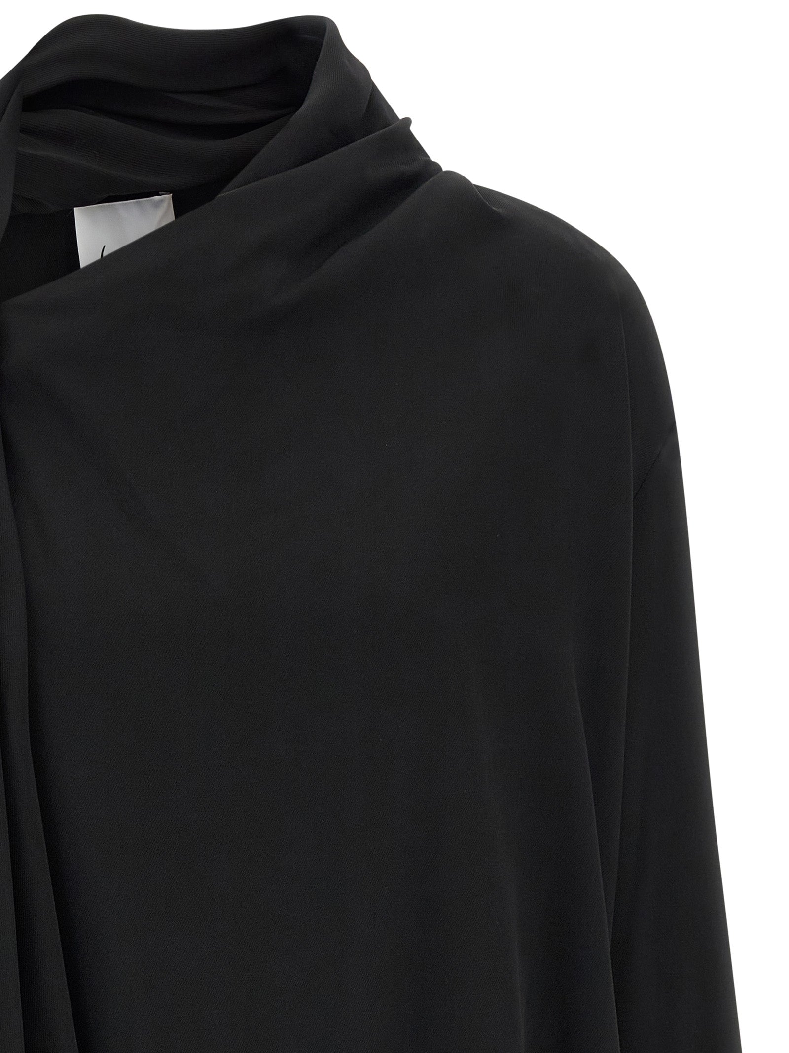 NUDE Black Viscose Blouse