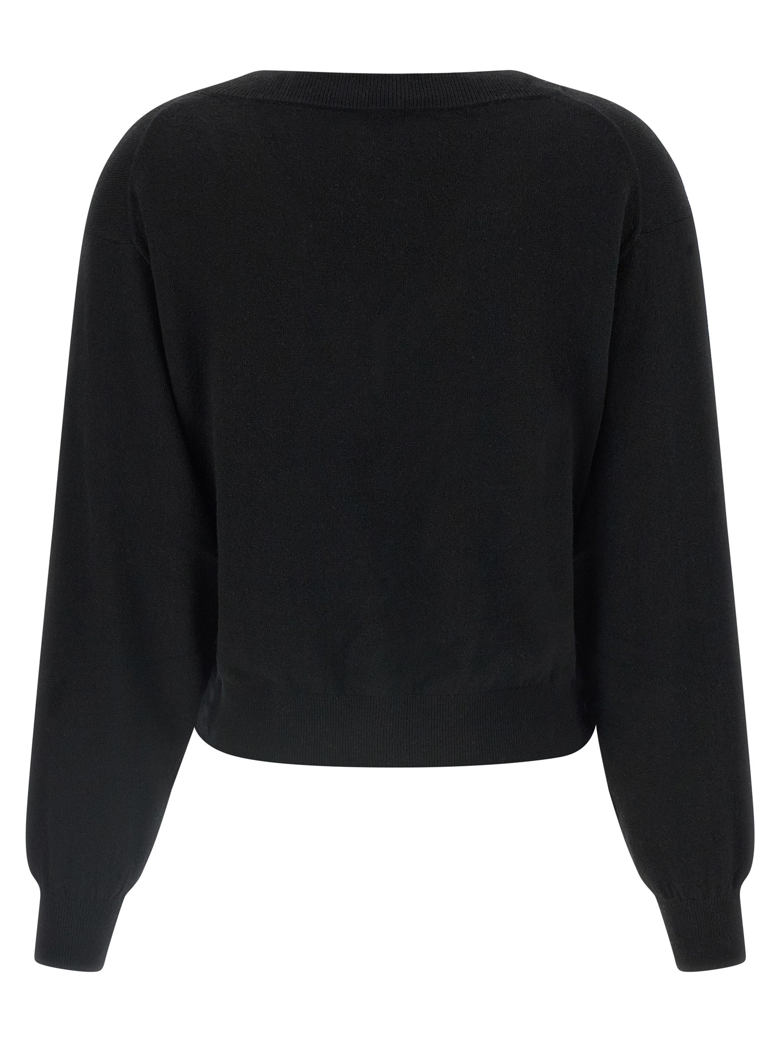 NUDE Black Wool Cardigan