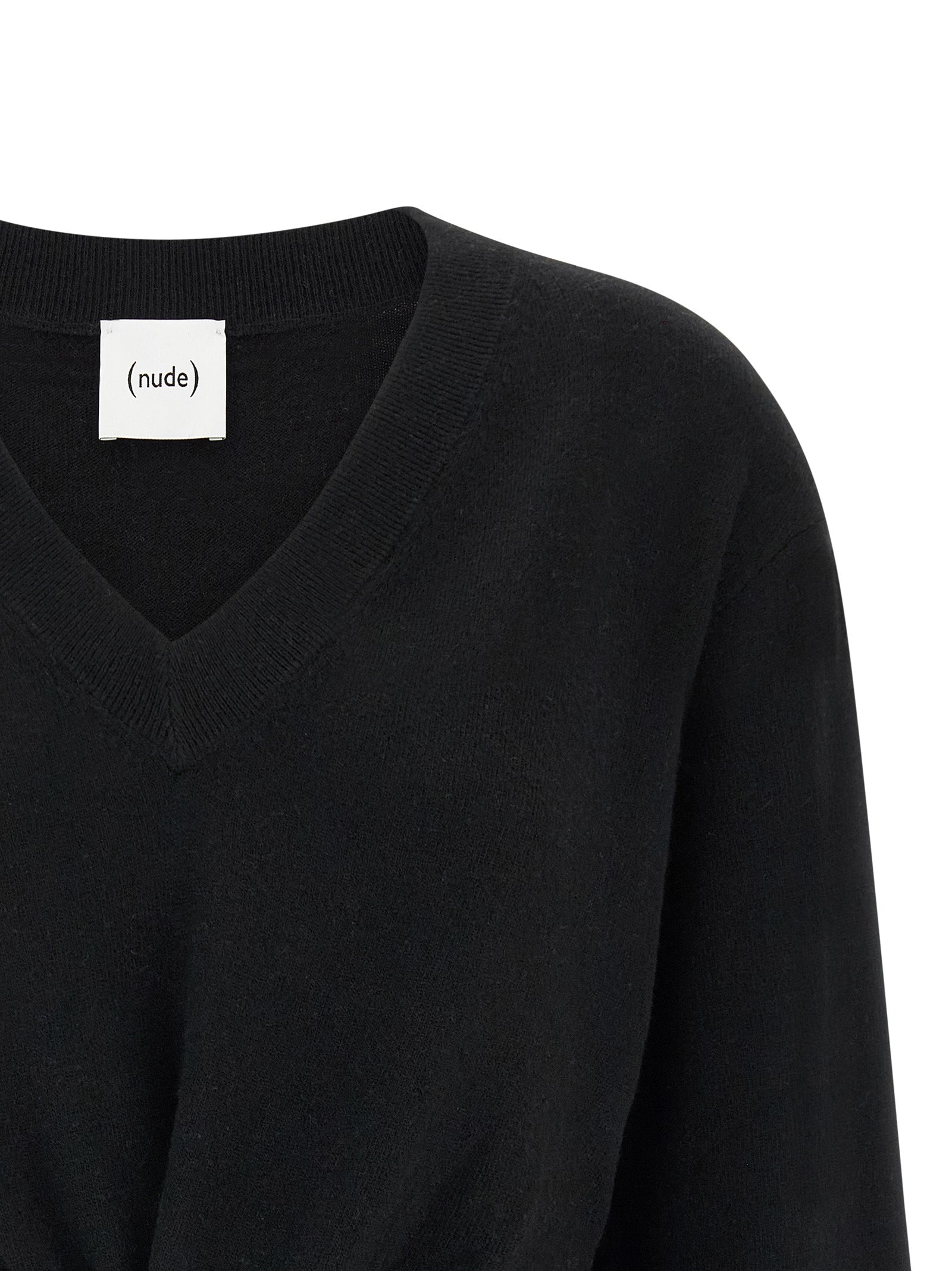 NUDE Black Wool Cardigan