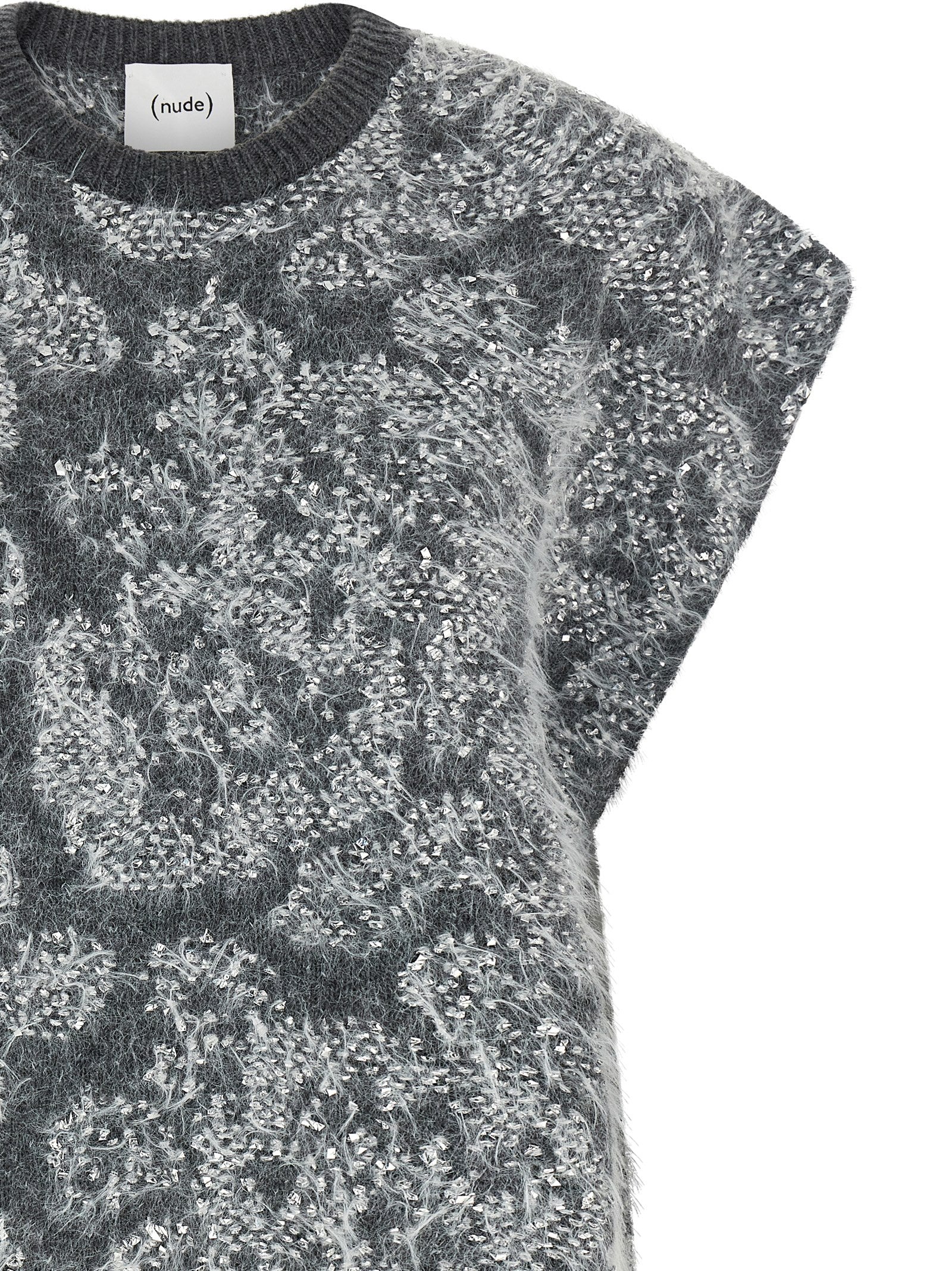 NUDE Gray Wool Cardigan