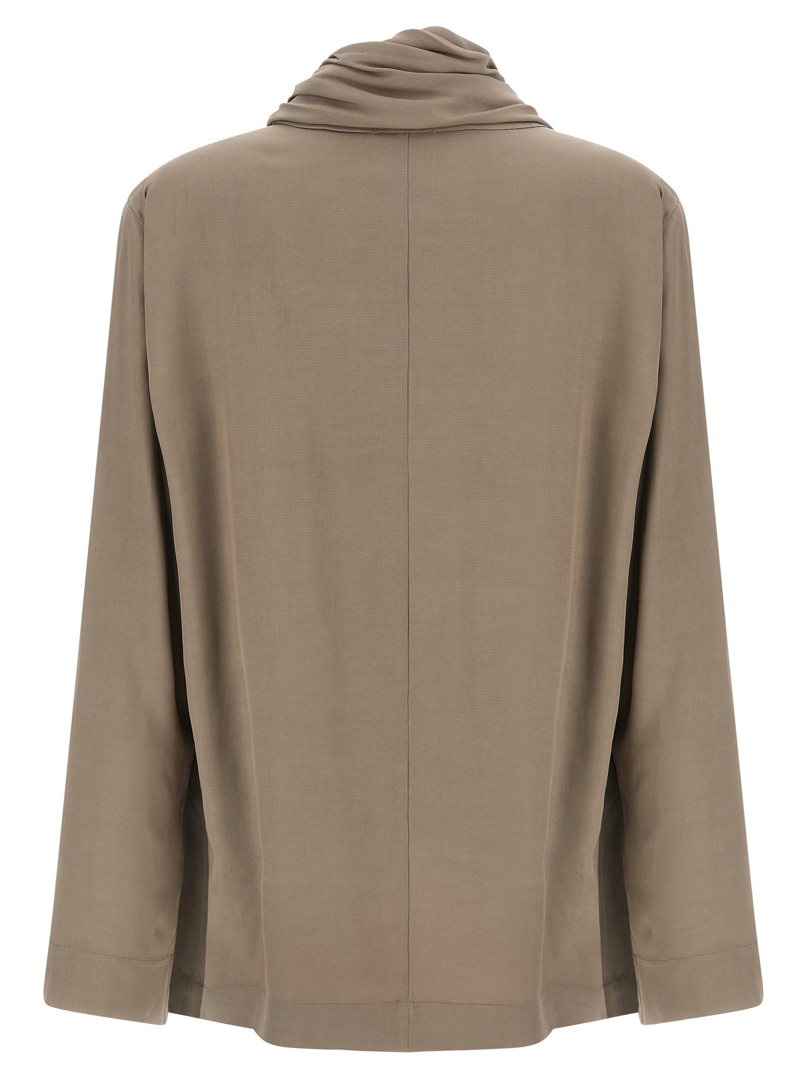 NUDE Gray Viscose Blouse
