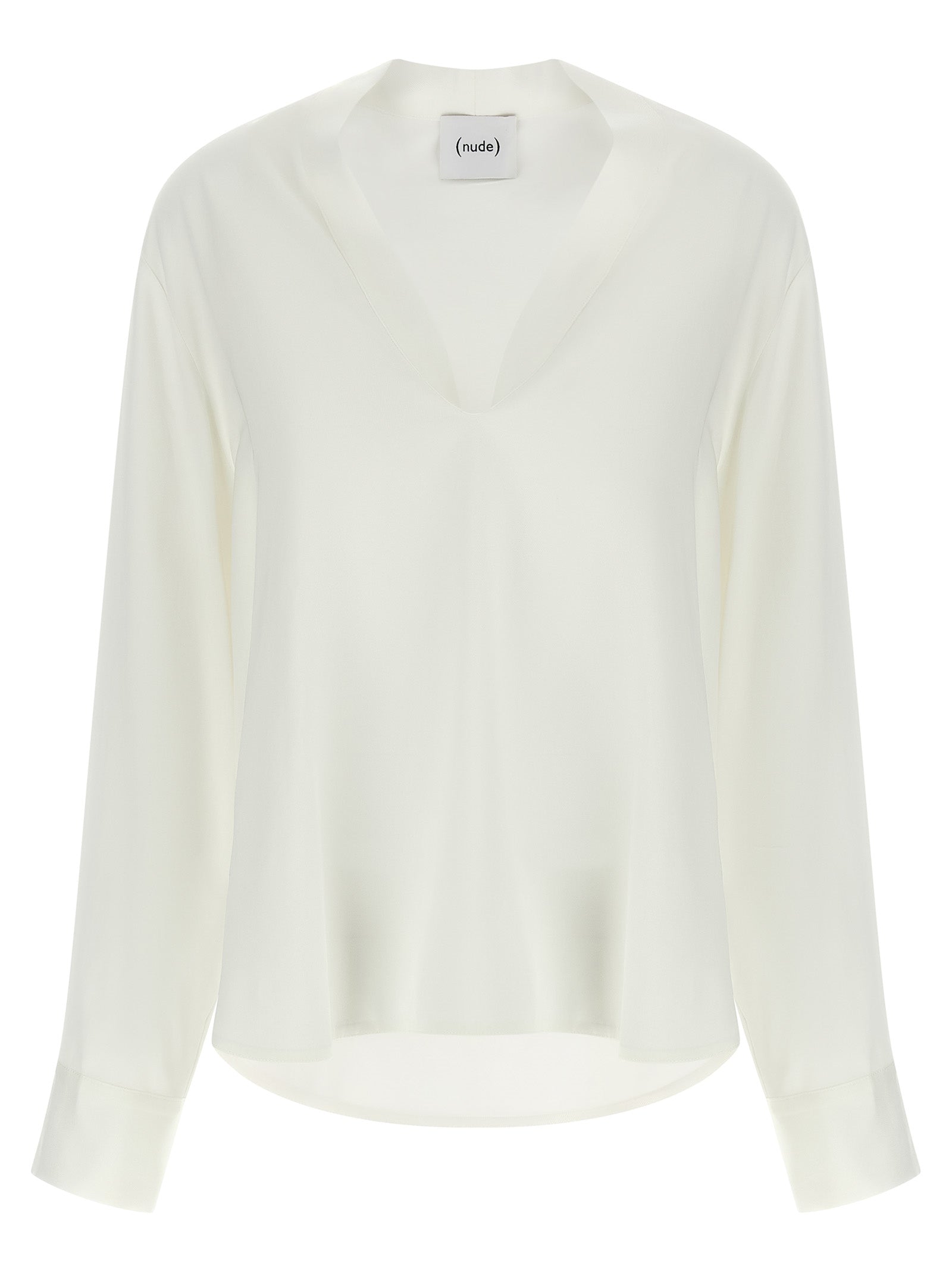 NUDE White Viscose Blouse
