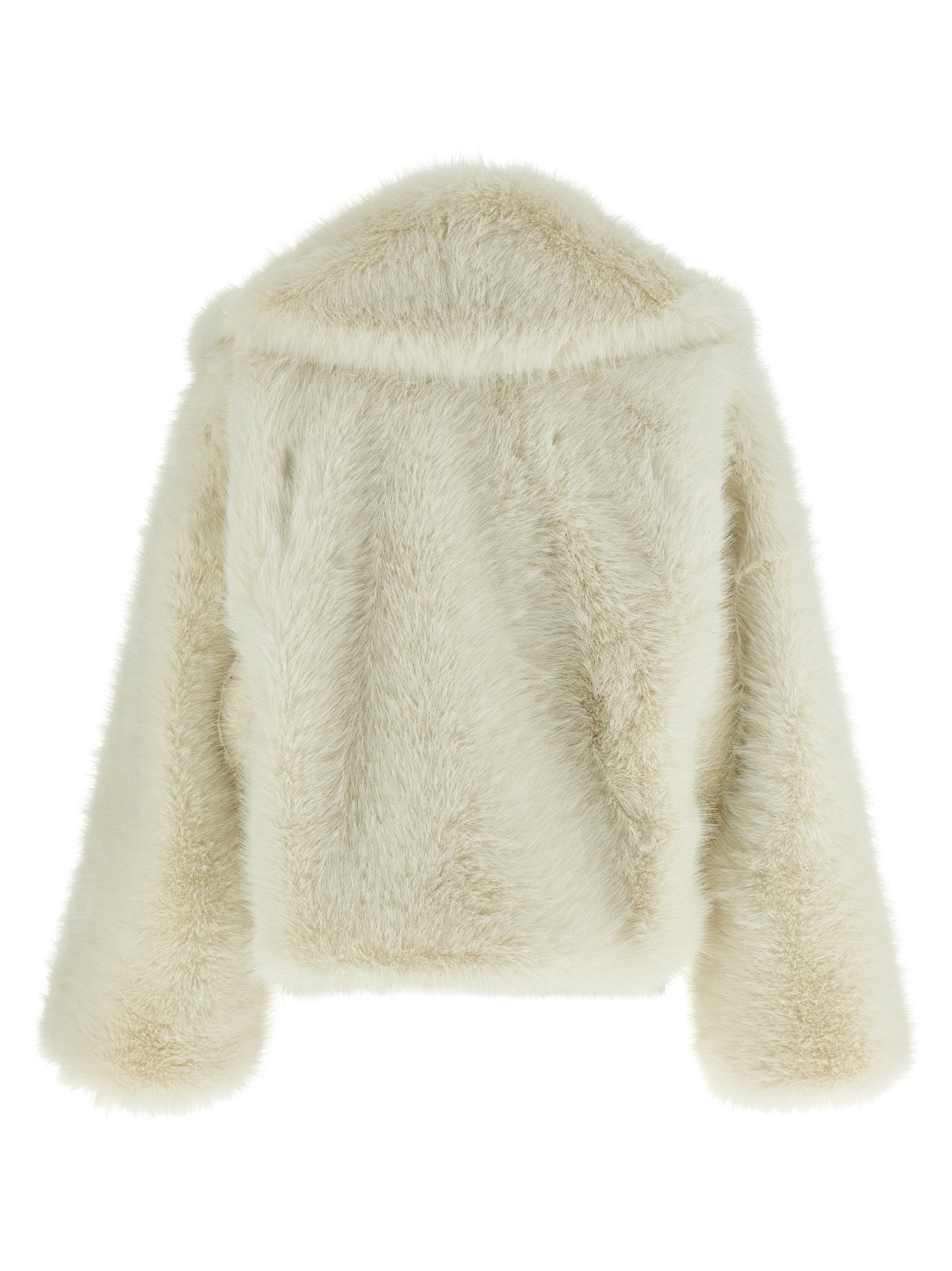 B&B COUTURE White Polyester Biker Jacket