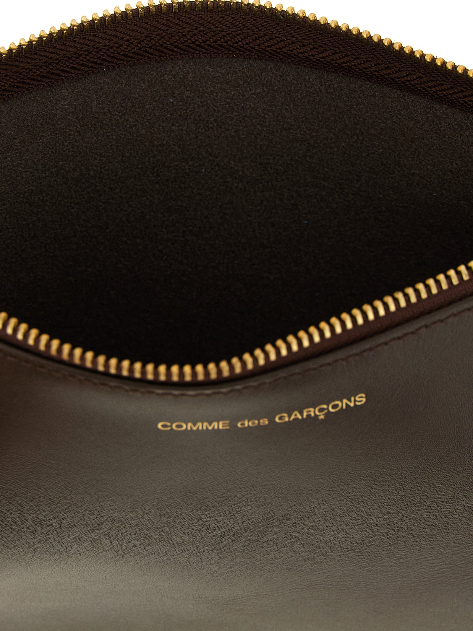 Comme Des Garçons Brown Cowhide Cardholder