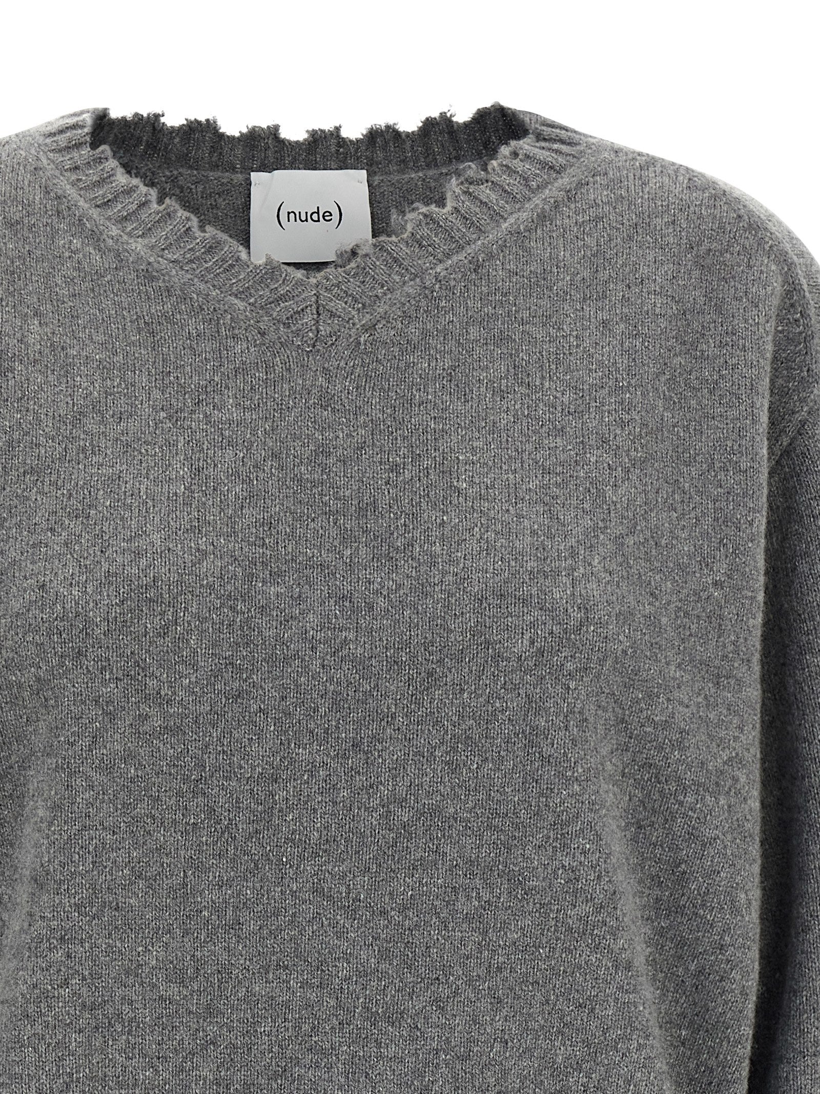 NUDE Gray Cashmere Cardigan
