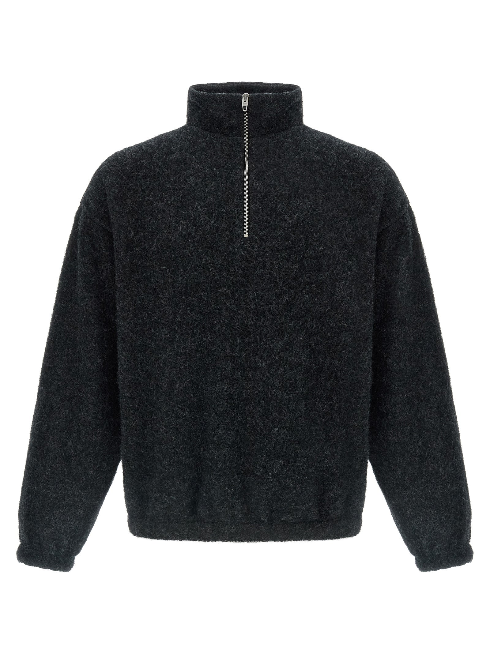 Jil Sander Gray Wool Sweatshirt