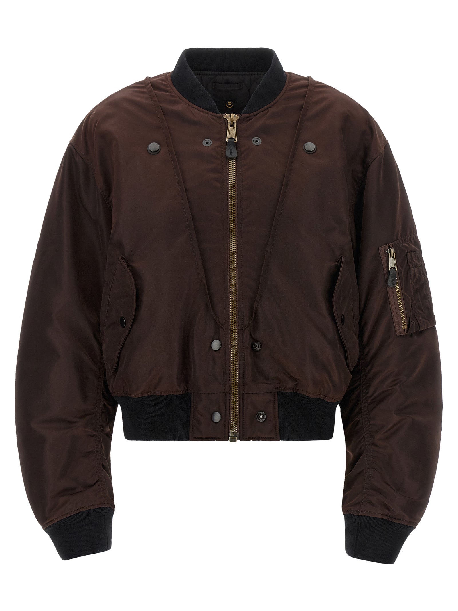 Maison Margiela Brown Polyamide Bomber