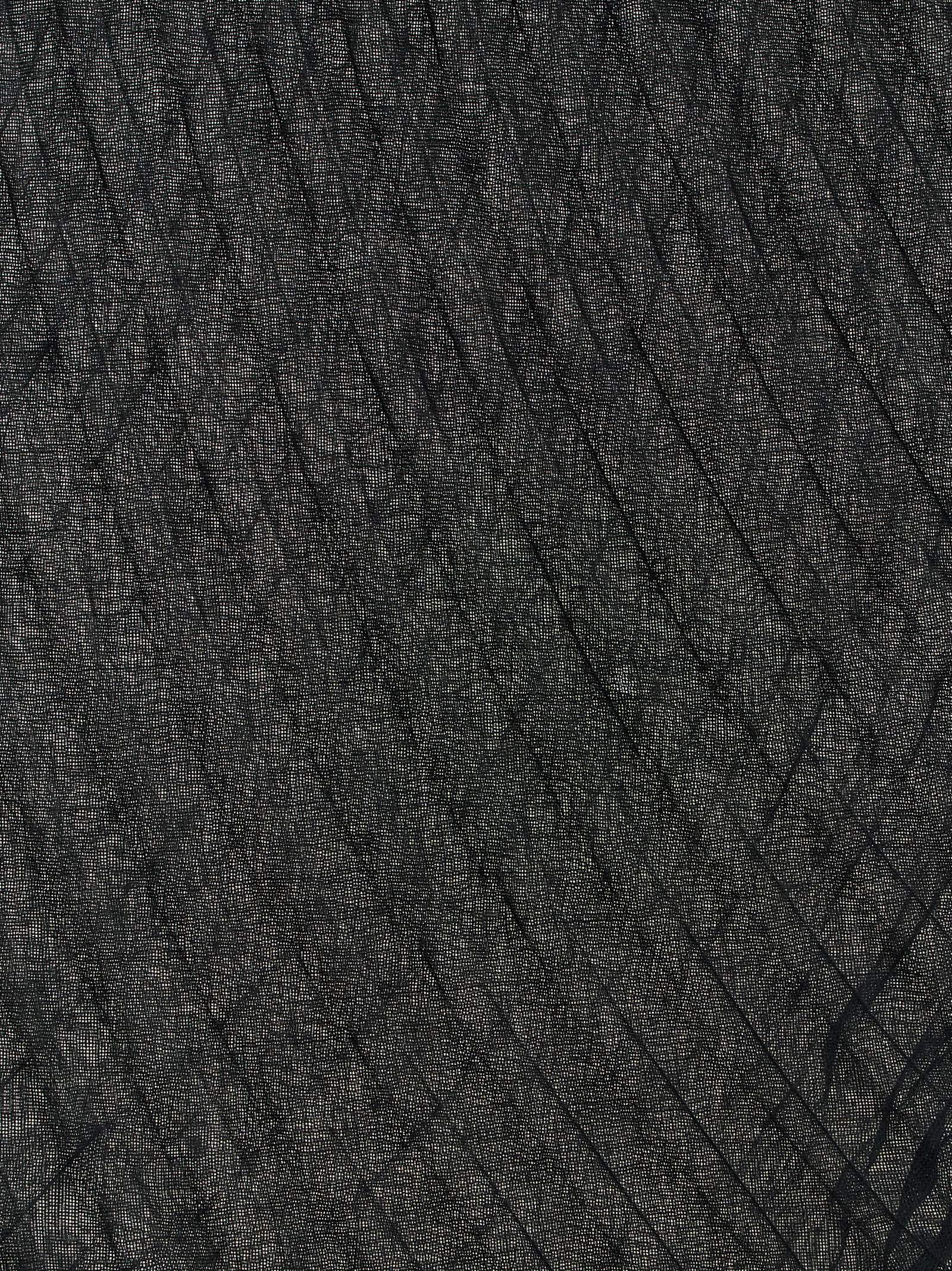 Issey Miyake Black Polyester Scarf