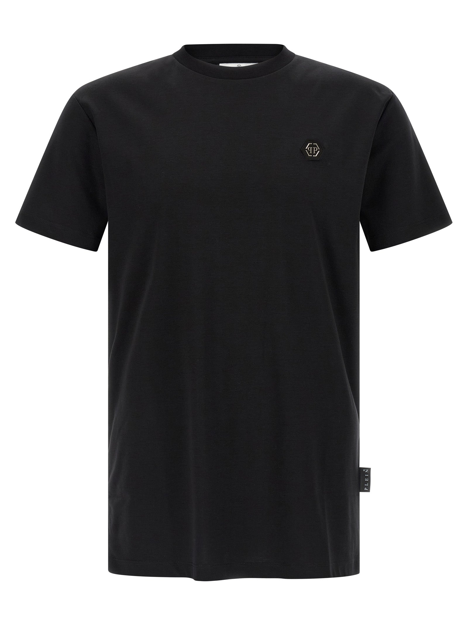 Philipp Plein Black Cotton T-Shirt